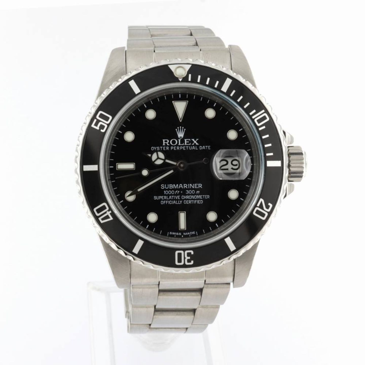Rolex Submariner Date 16800 (1983) - Zwart wijzerplaat 40mm Staal (1/4)