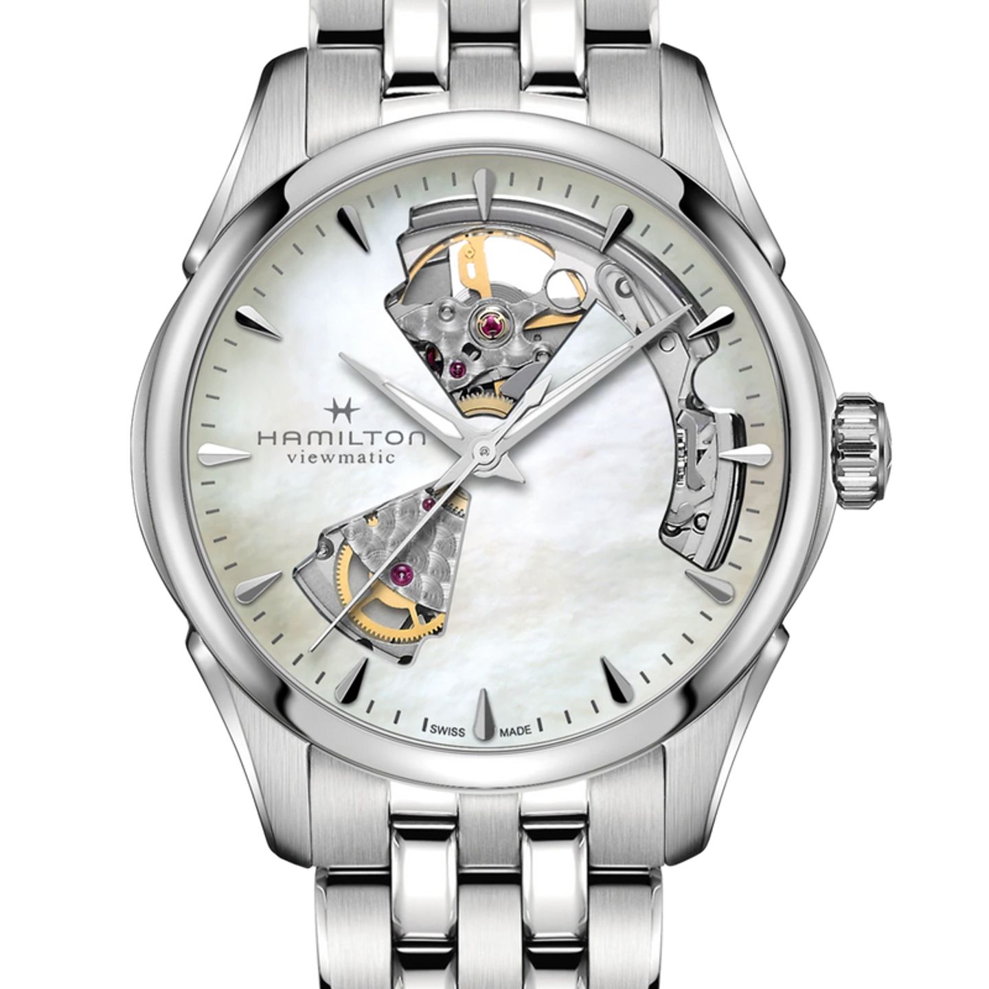 Hamilton Jazzmaster H32215190 (2026) - Wit wijzerplaat 36mm Staal (1/2)