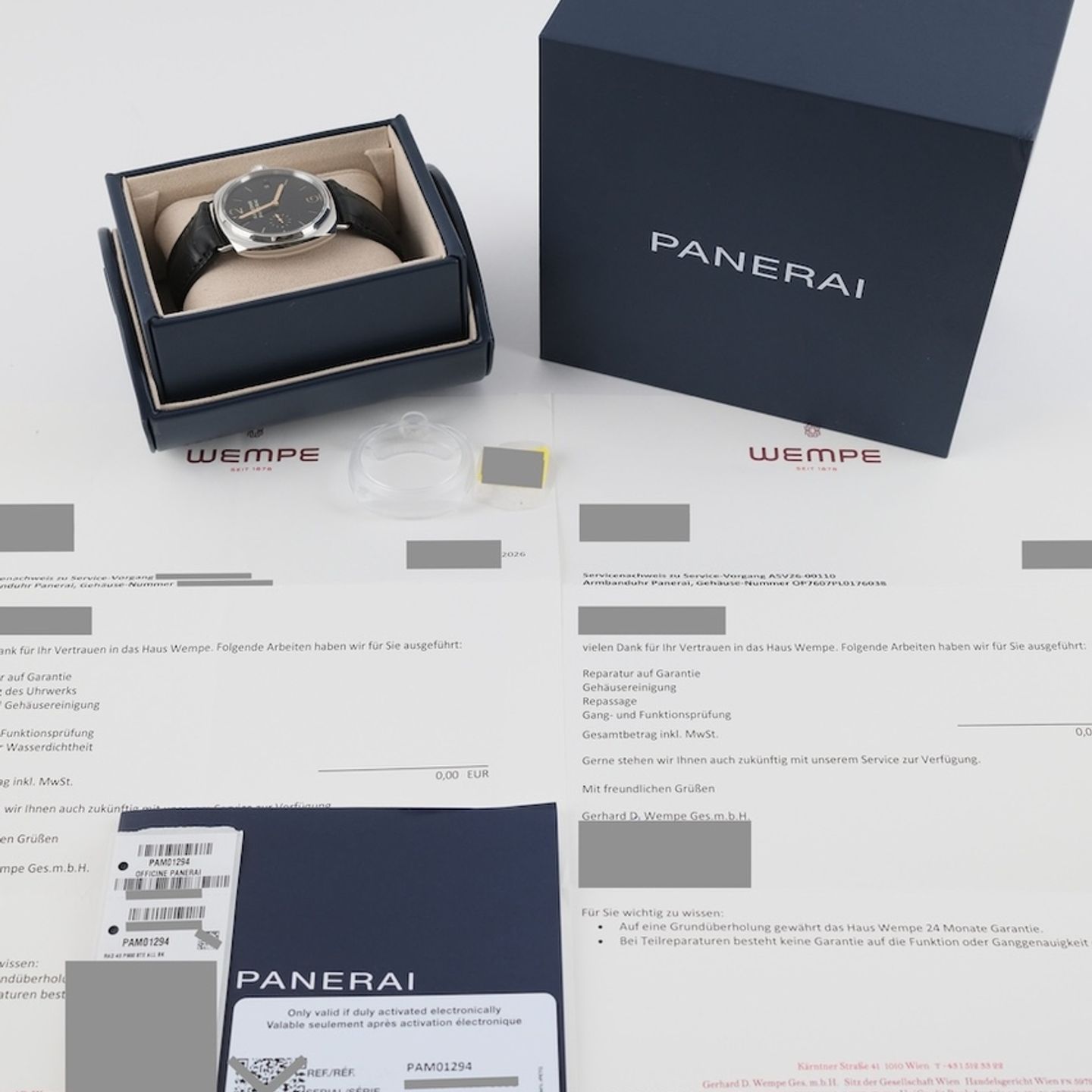 Panerai Radiomir PAM01294 (2024) - Zwart wijzerplaat 40mm Staal (8/8)