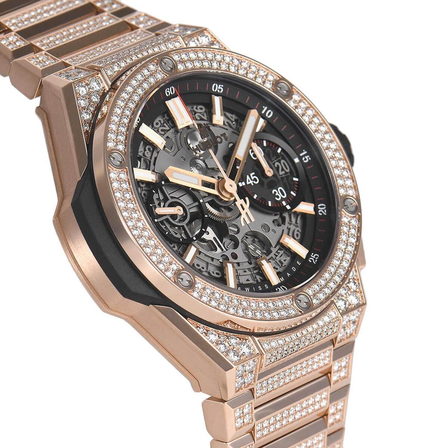 Hublot Big Bang 451.OX.1180.OX.3704 (2021) - Transparent dial 42 mm Rose Gold case (3/3)