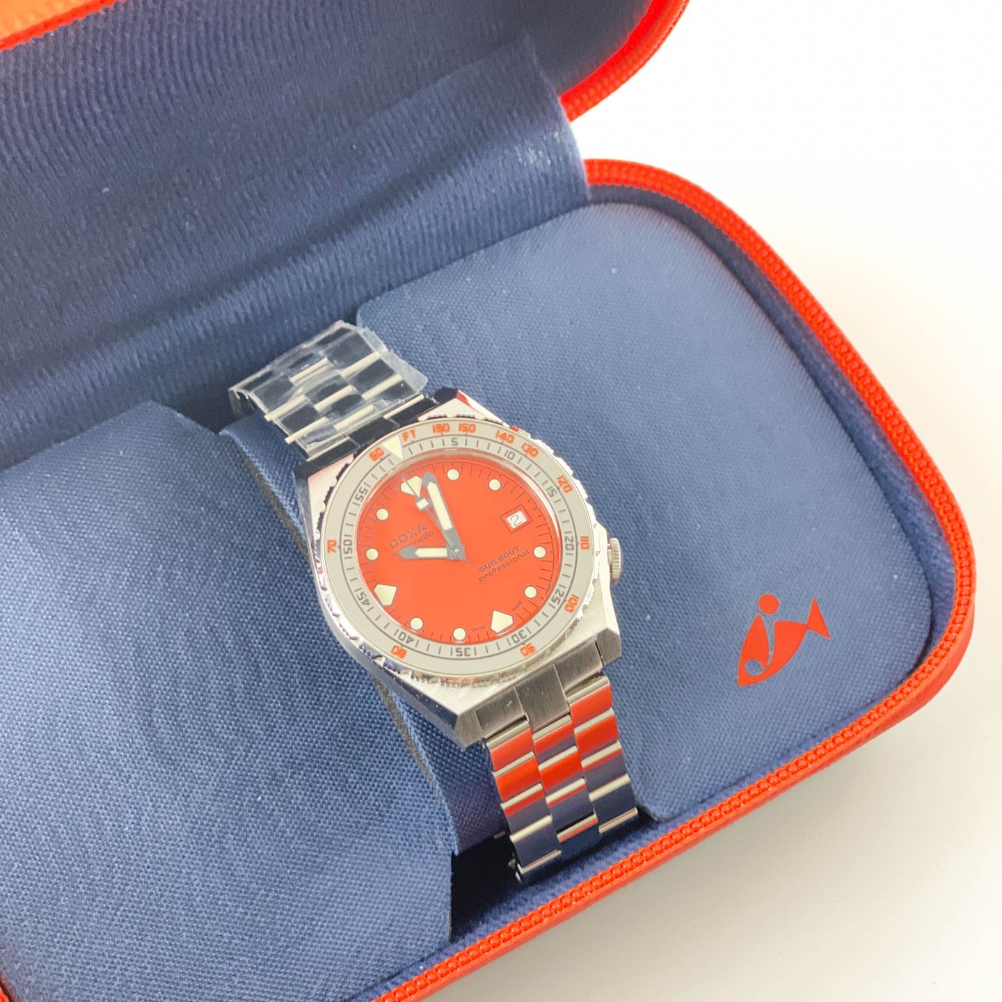 Doxa Sub 862.10.351.10 (2024) - Orange dial 45 mm Steel case (4/5)