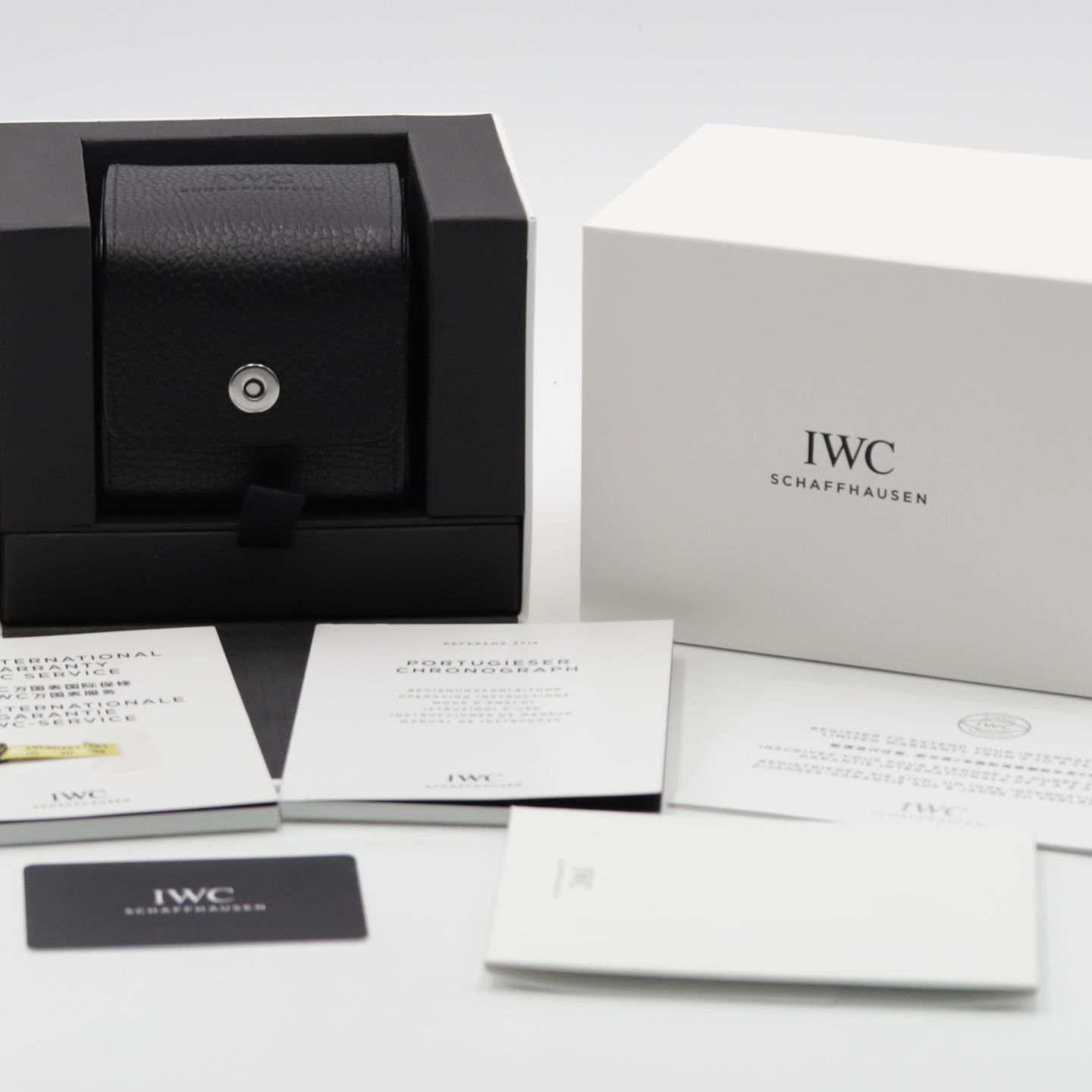 IWC Portuguese Chronograph IW371445 (Onbekend (willekeurig serienummer)) - Zilver wijzerplaat 41mm Staal (8/8)