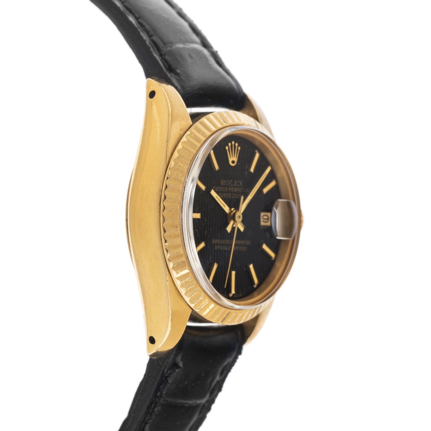 Rolex Lady-Datejust 6917 (1983) - Zwart wijzerplaat 26mm Geelgoud (5/7)