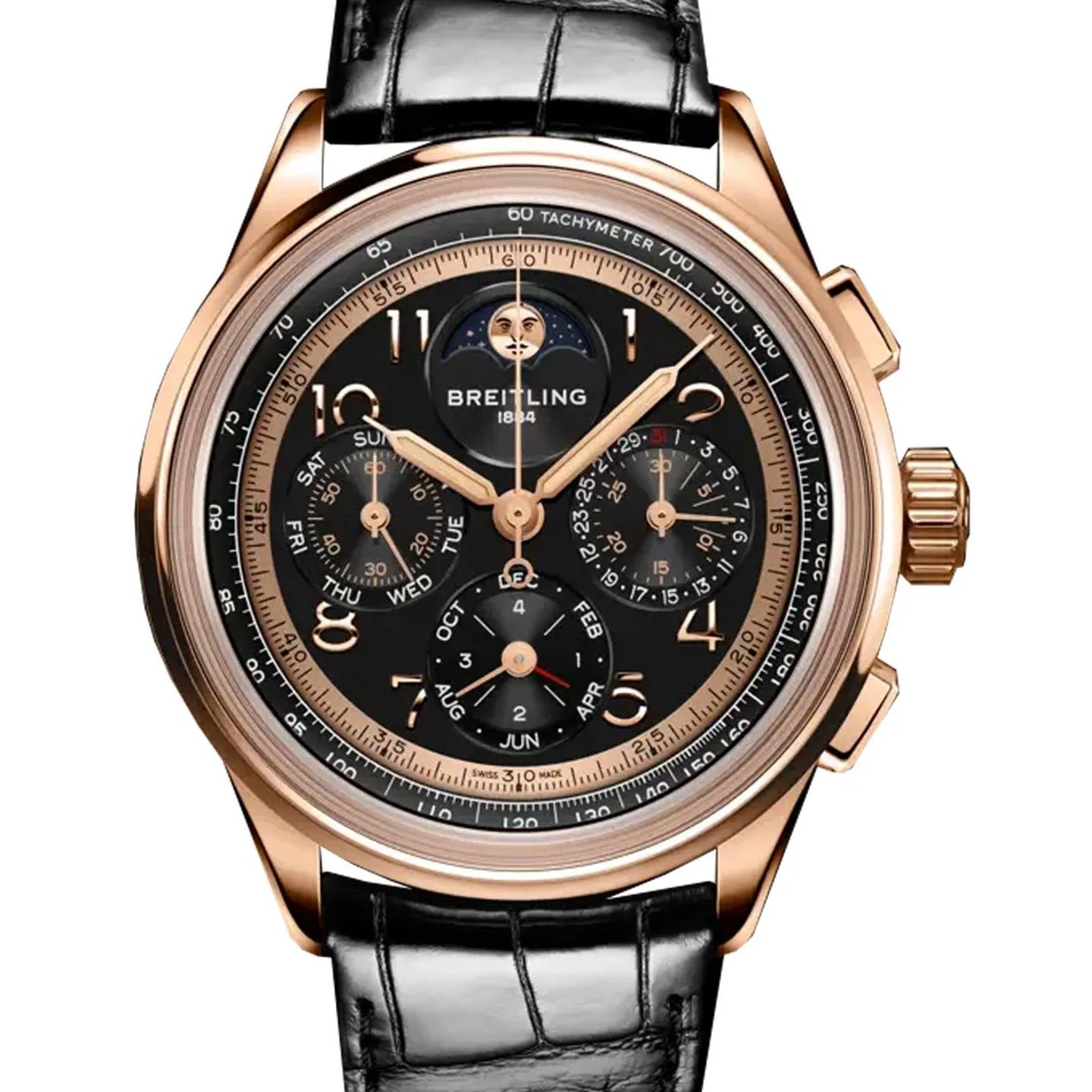 Breitling Premier RB19401A1B1P1 (2026) - Black dial 42 mm Red Gold case (1/1)