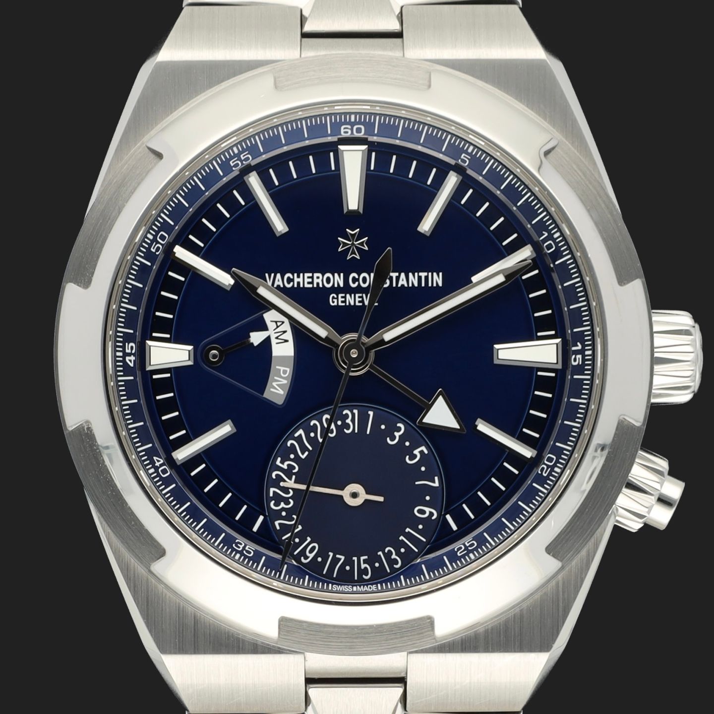 Vacheron Constantin Overseas Dual Time 7900V/110A-B334 (2018) - Blue dial 41 mm Steel case (2/7)