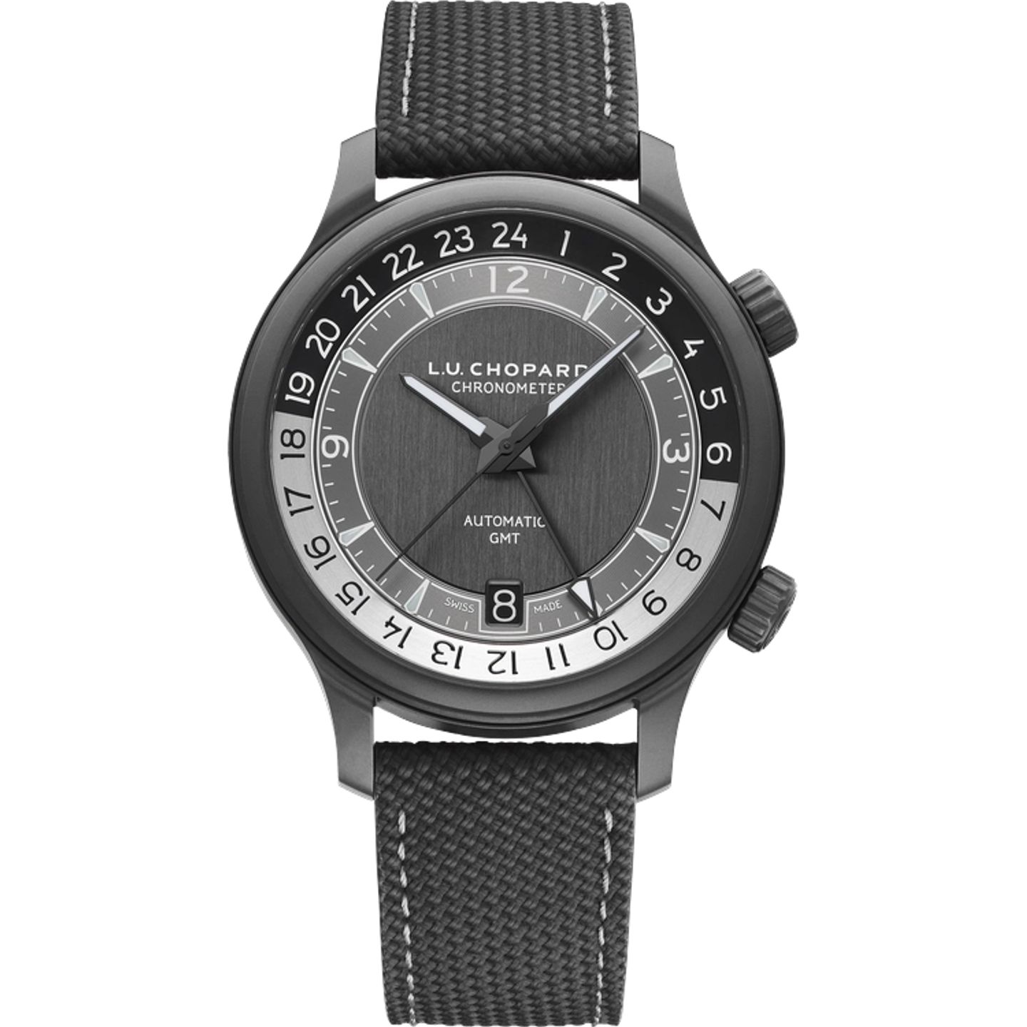 Chopard L.U.C 168579-3004 (2025) - Zwart wijzerplaat 42mm Titanium (1/1)