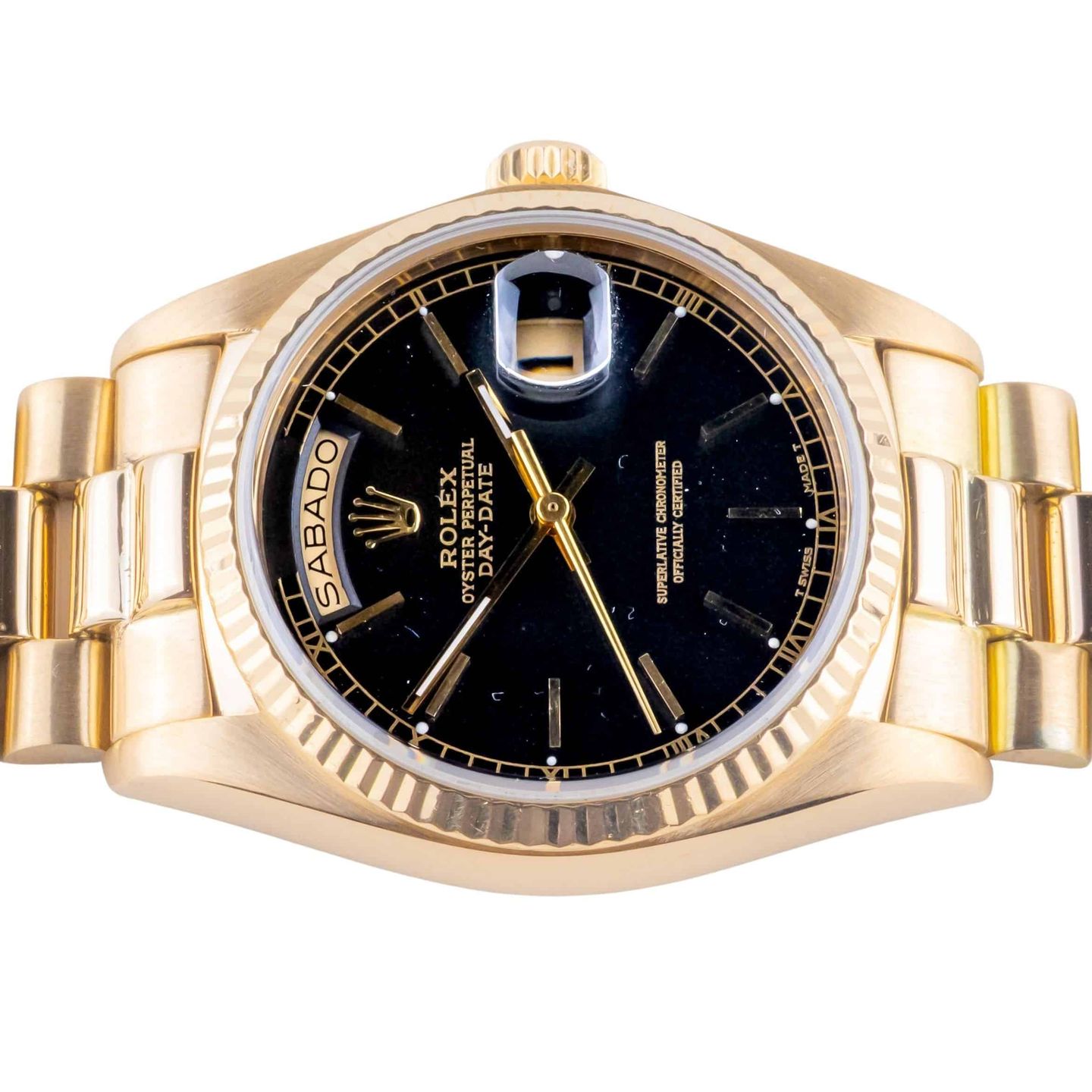 Rolex Day-Date 36 18038 (1981) - 36 mm Yellow Gold case (5/8)