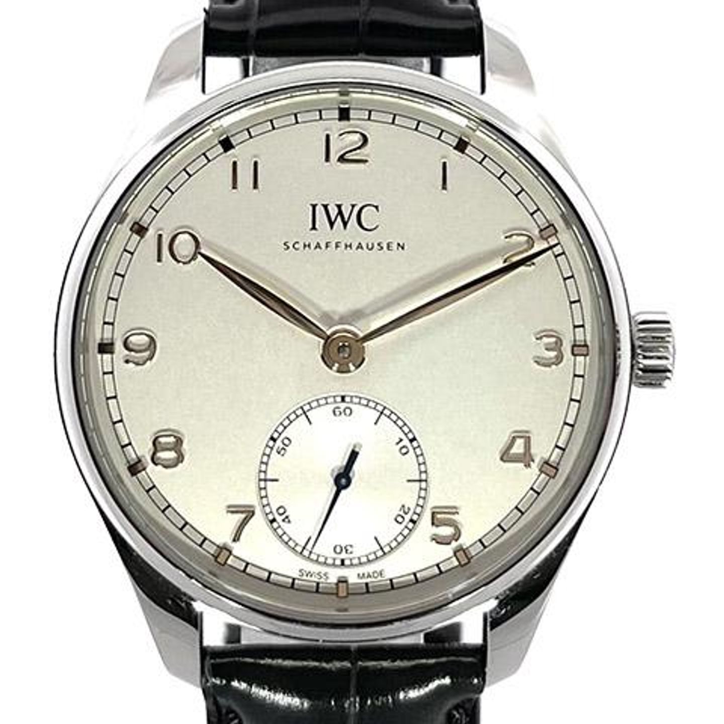 IWC Portuguese Automatic IW358303 (2022) - Silver dial 40 mm Steel case (1/8)