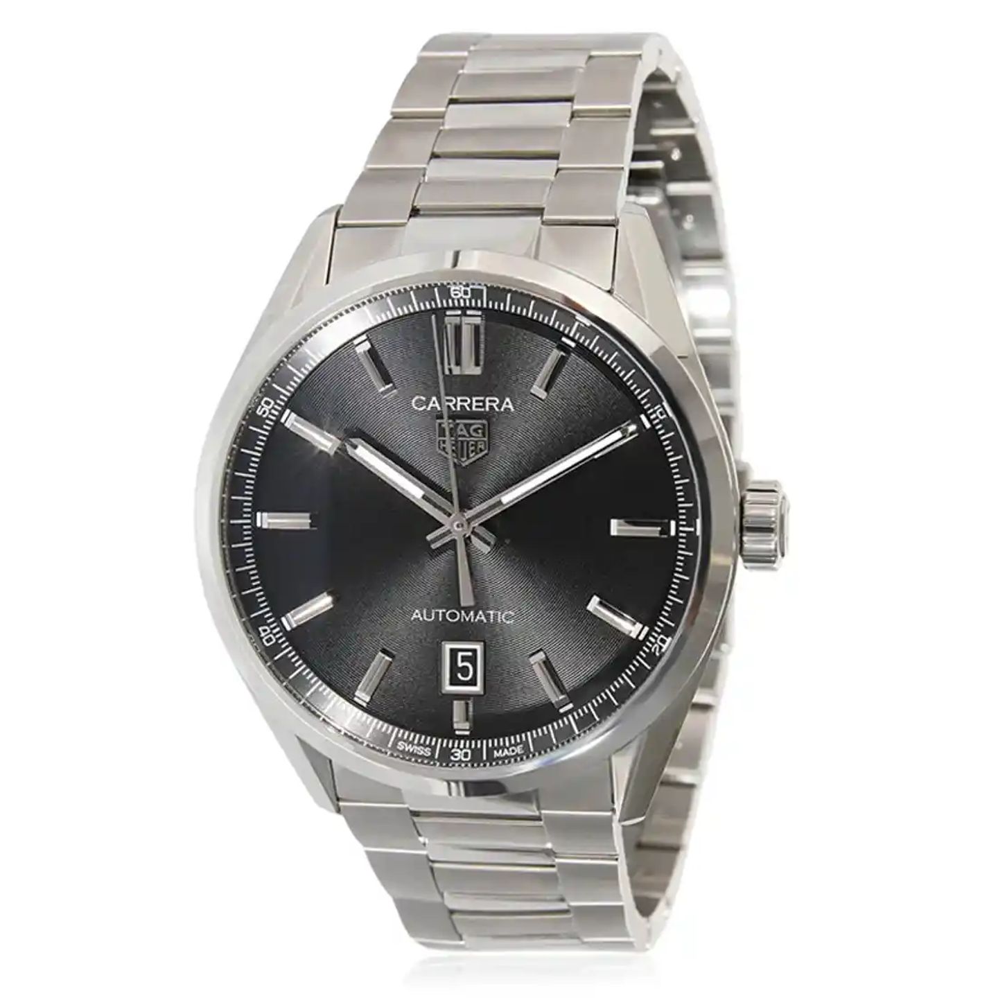 TAG Heuer Carrera Calibre 5 WBN2110.BA0639 (2025) - Black dial 39 mm Steel case (3/3)