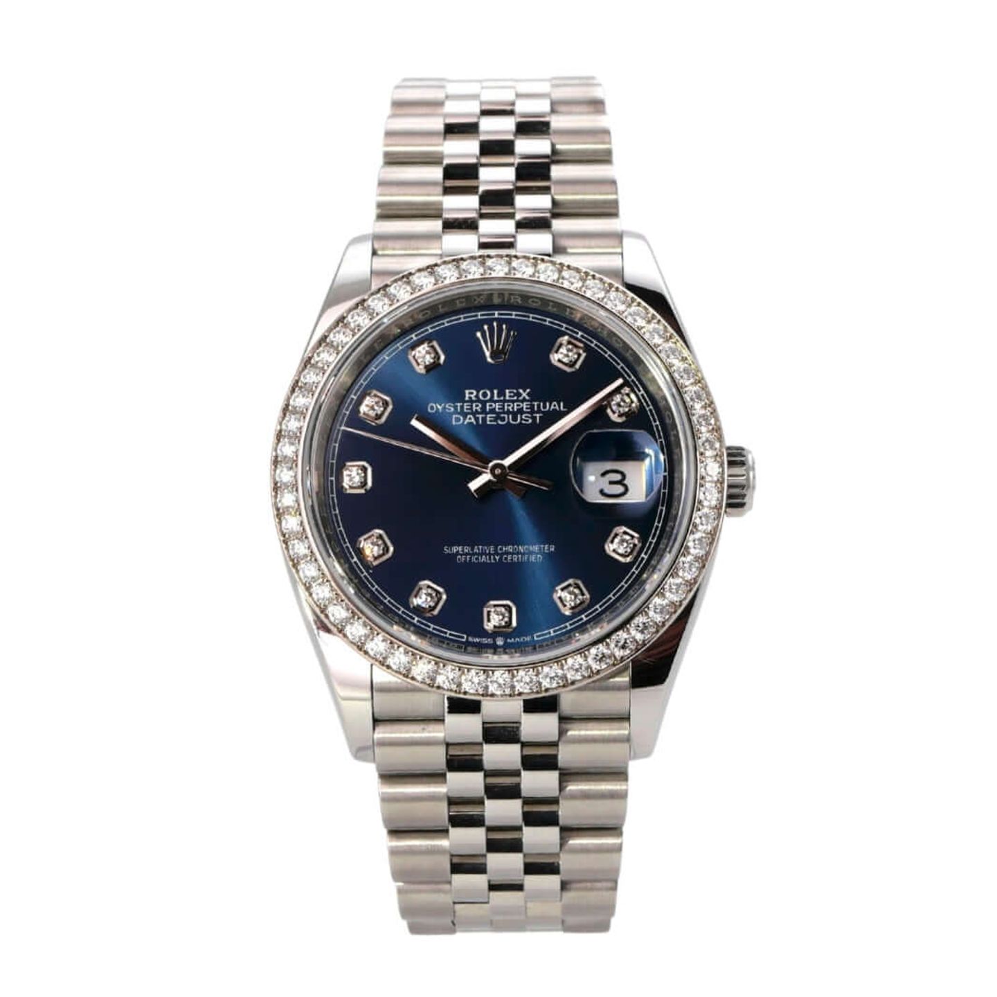 Rolex Datejust 36 126284RBR (2022) - Blue dial 36 mm Steel case (2/8)
