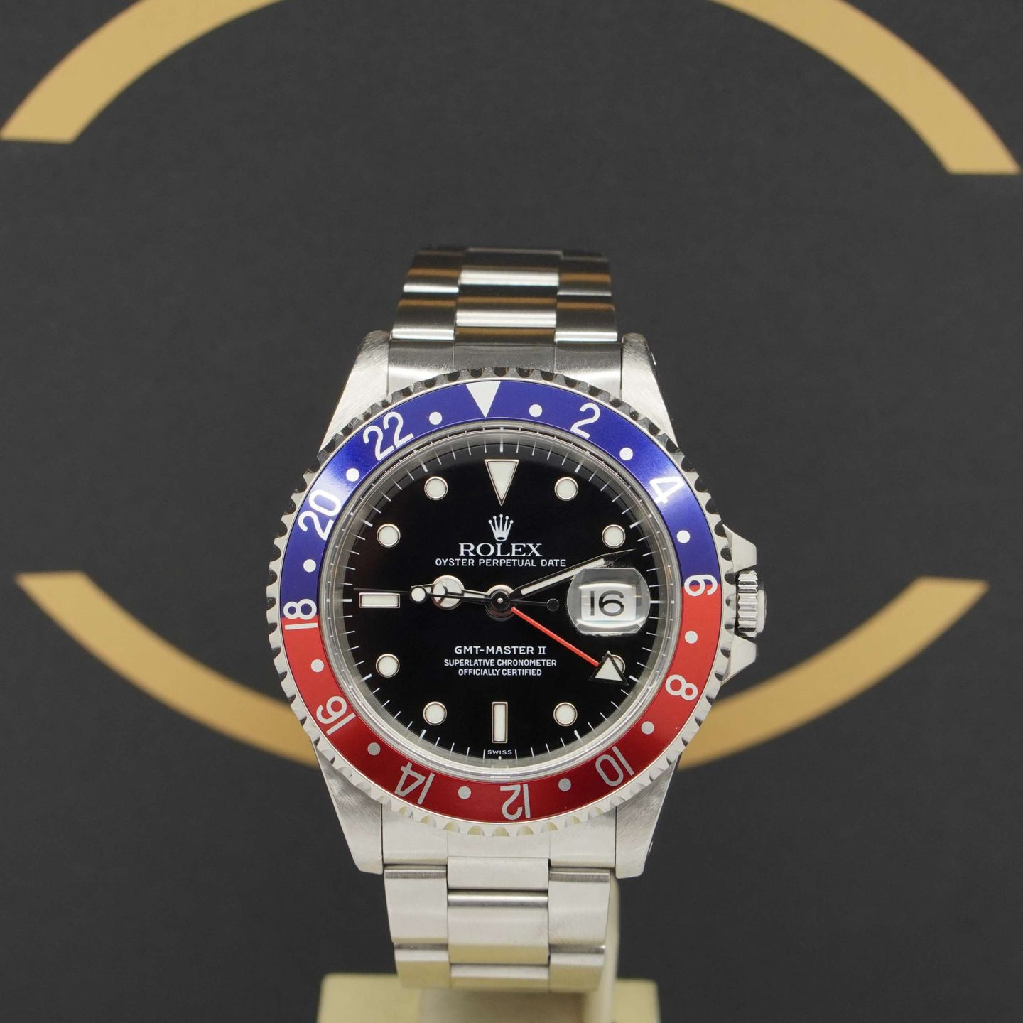 Rolex GMT-Master II 16710 (1999) - Zwart wijzerplaat 40mm Staal (1/7)