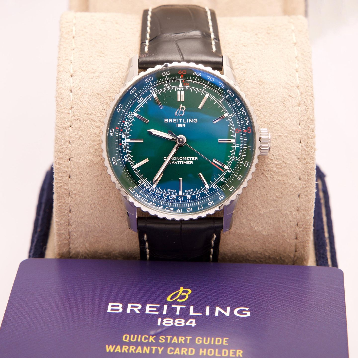 Breitling Navitimer A17329371L1P1 (2026) - Green dial 41 mm Steel case (1/5)