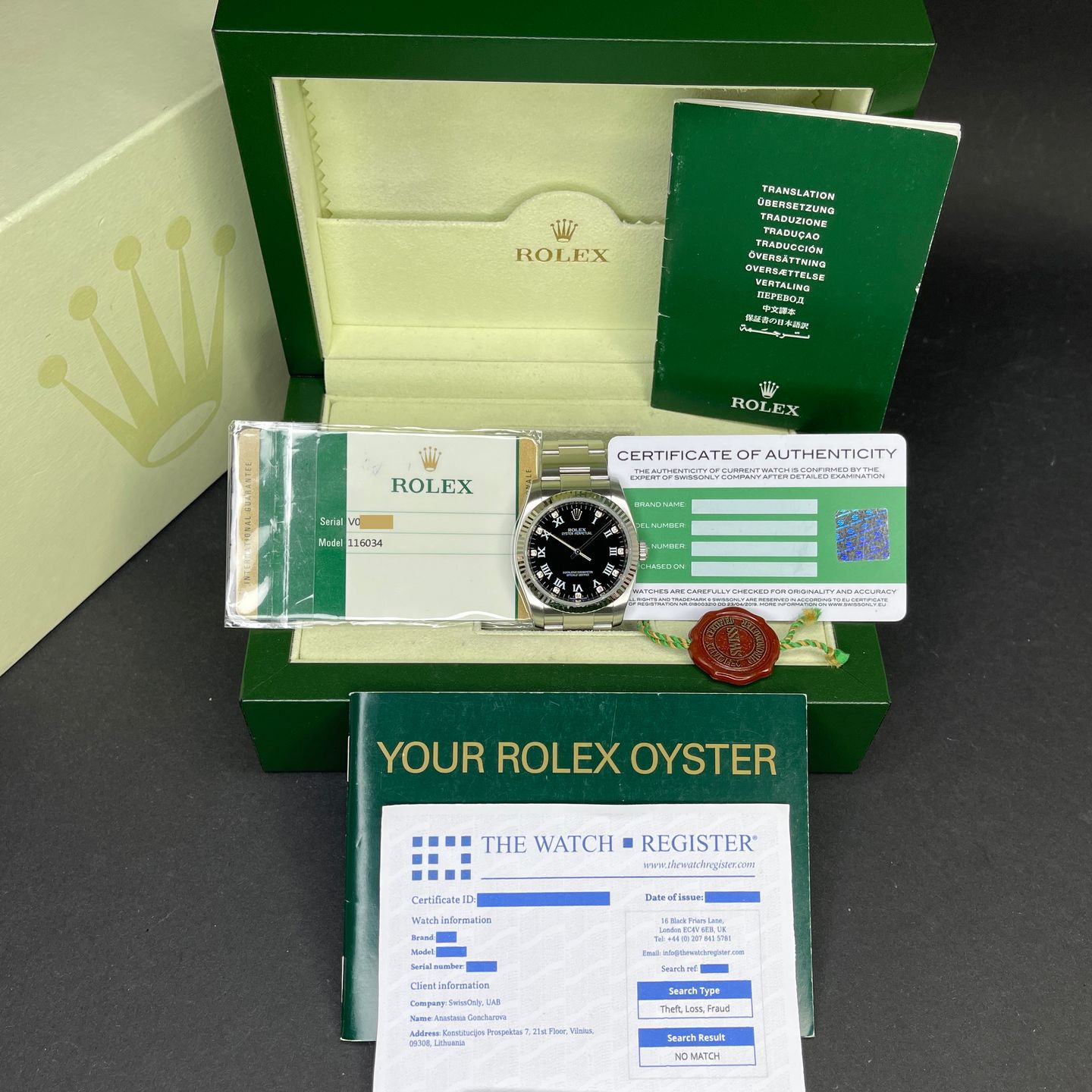 Rolex Oyster Perpetual 36 116034 (2009) - 36 mm Steel case (3/8)
