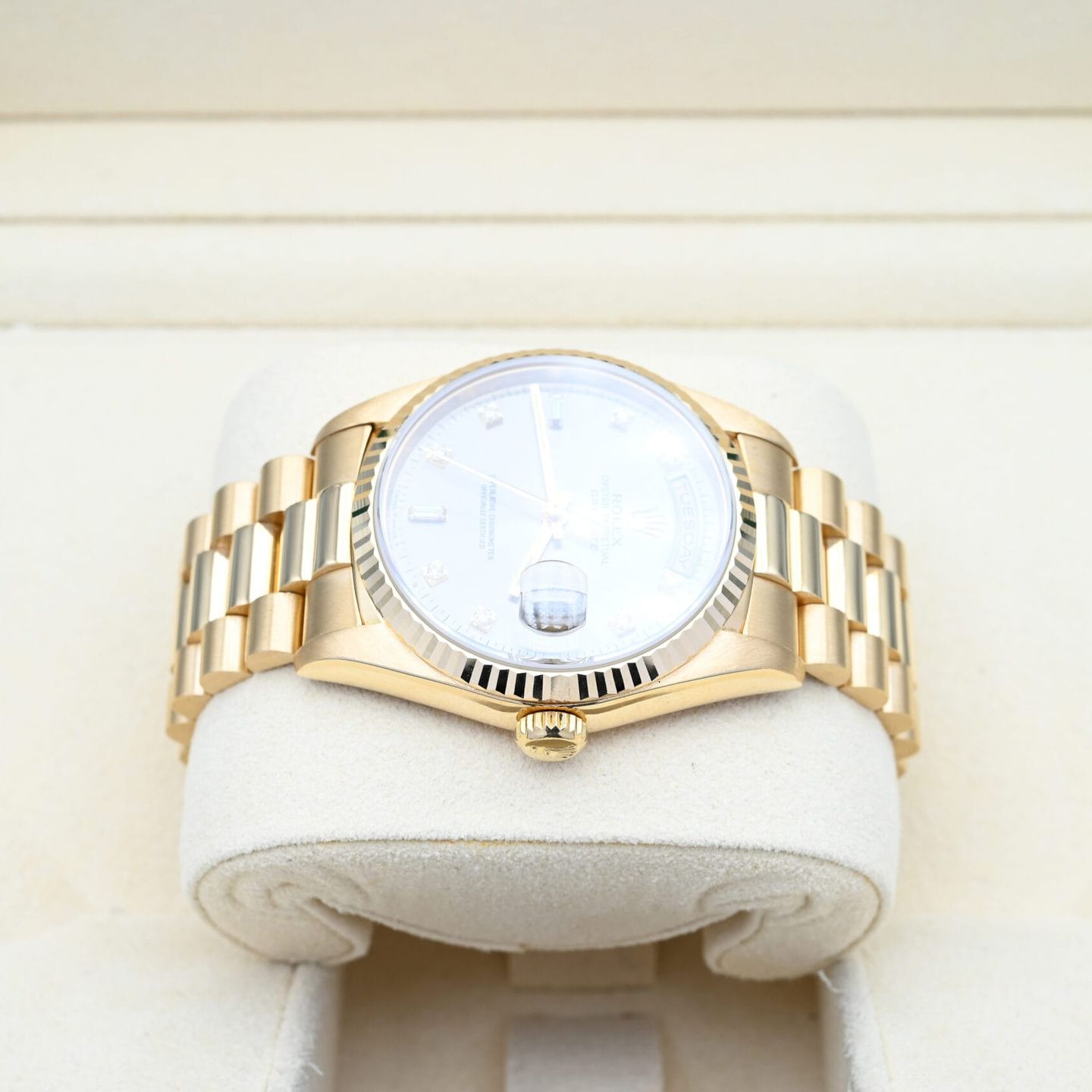 Rolex Day-Date 36 18238 (1991) - Grey dial 36 mm Yellow Gold case (4/8)