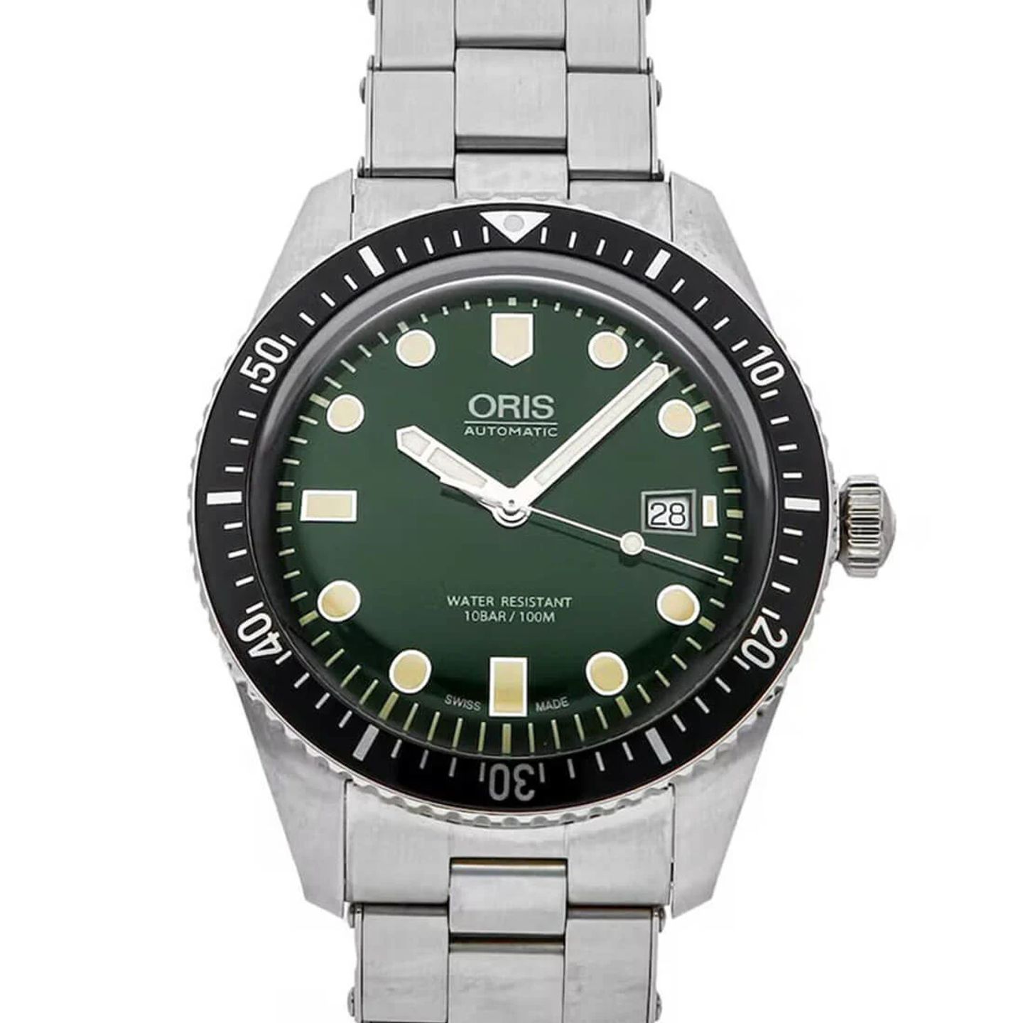 Oris Divers Sixty Five 01 733 7720 4057-07 8 21 18 (2024) - Green dial 42 mm Steel case (2/3)