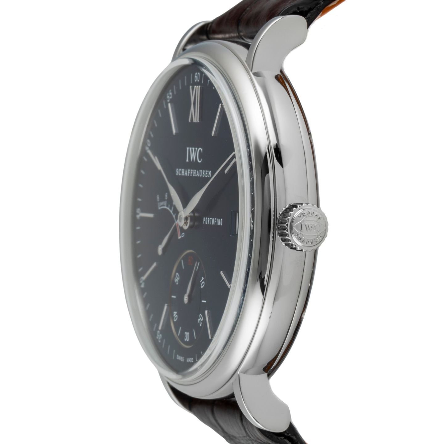 IWC Portofino Hand-Wound IW510106 (2015) - Blue dial 45 mm Steel case (6/8)