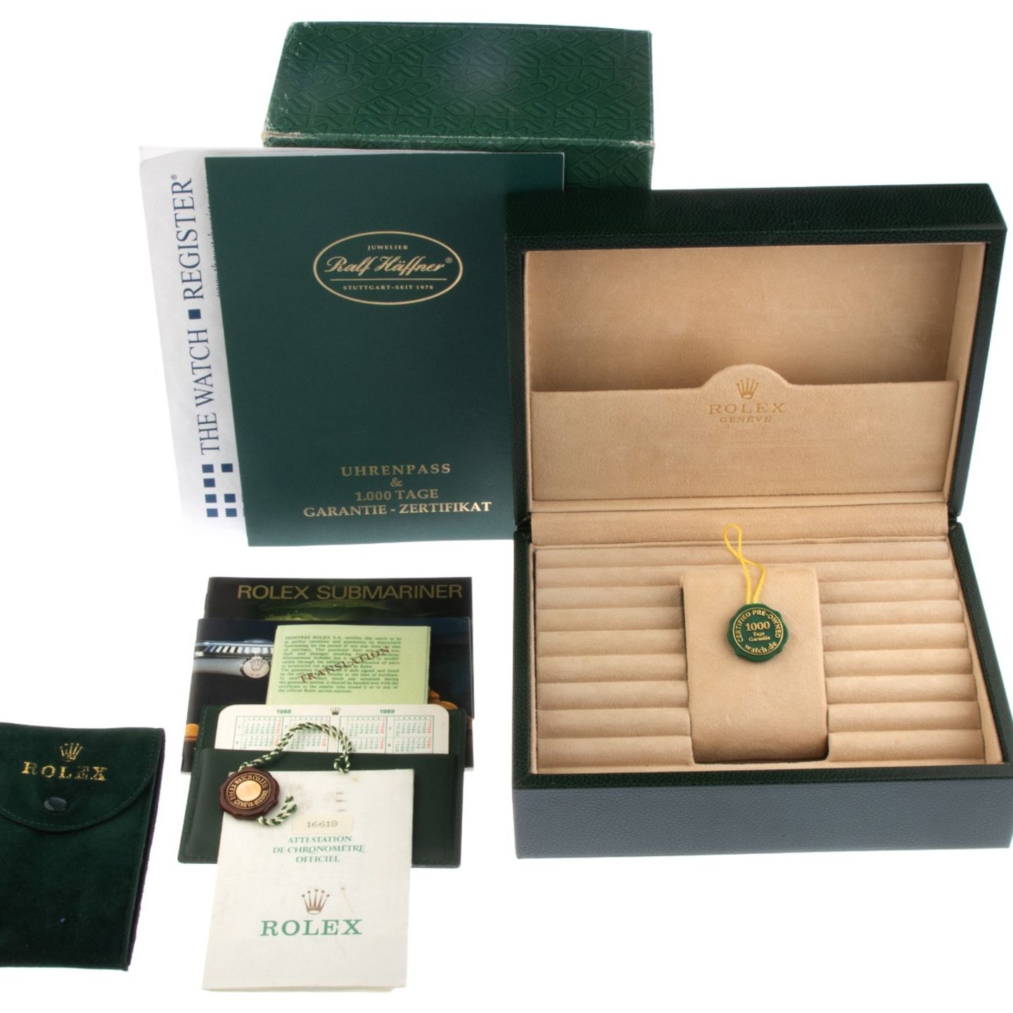 Rolex Submariner Date 16618 (1988) - 40 mm Yellow Gold case (2/8)