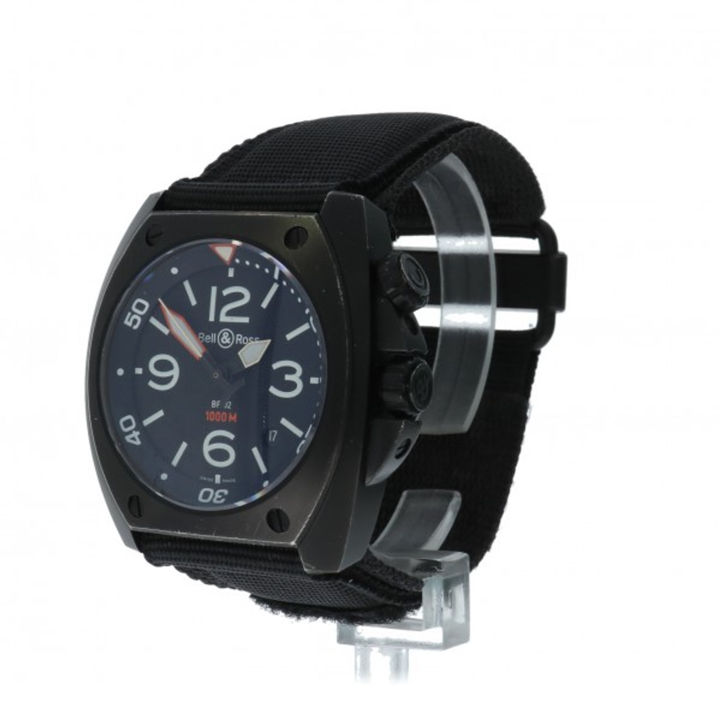 Bell & Ross BR 02 BR02 (Onbekend (willekeurig serienummer)) - Zwart wijzerplaat 44mm Staal (2/5)