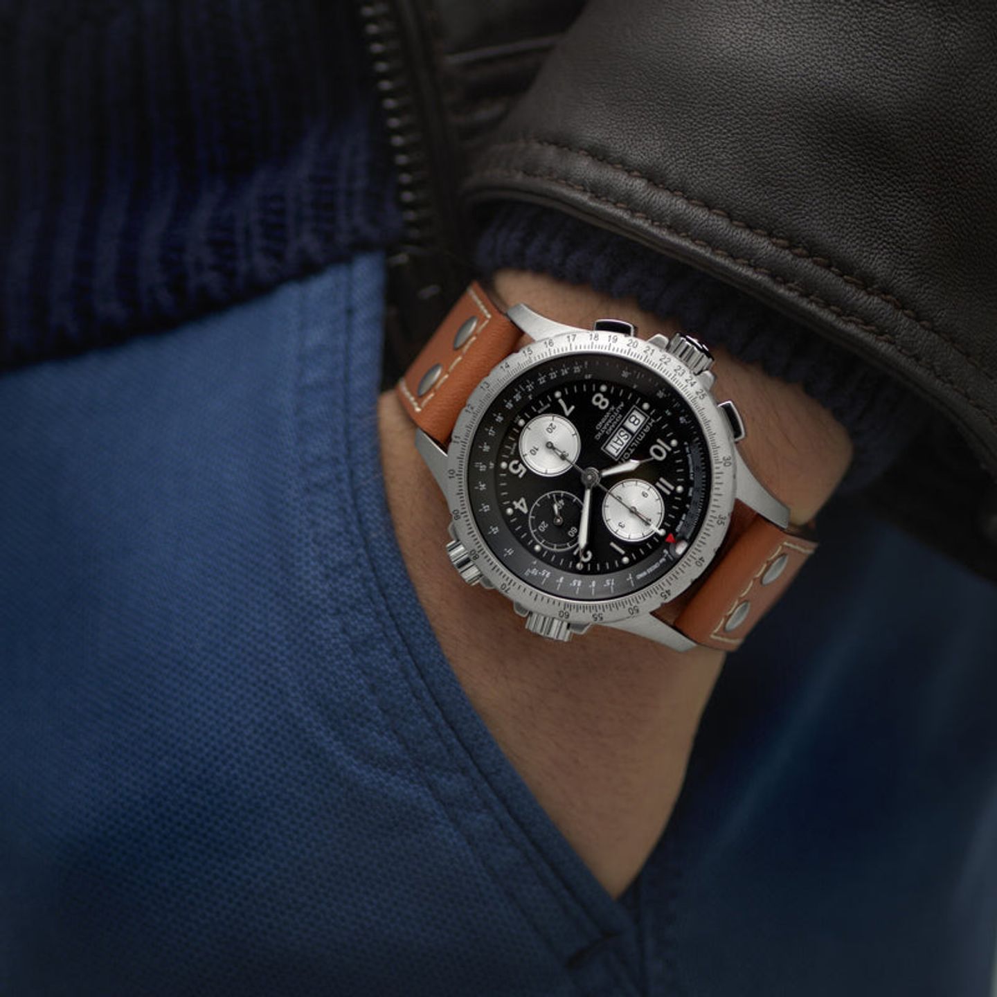 Hamilton Khaki Aviation H77616533 (2026) - Zwart wijzerplaat 44mm Staal (2/4)