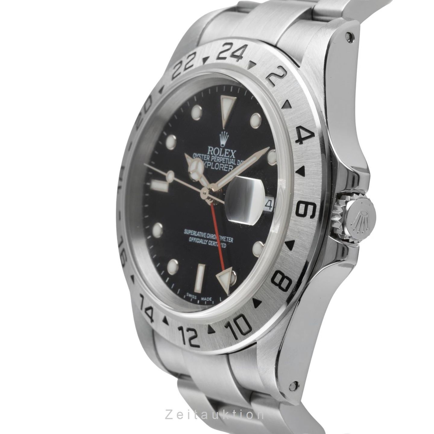 Rolex Explorer II 16570 (Unknown (random serial)) - Black dial 40 mm Steel case (5/8)