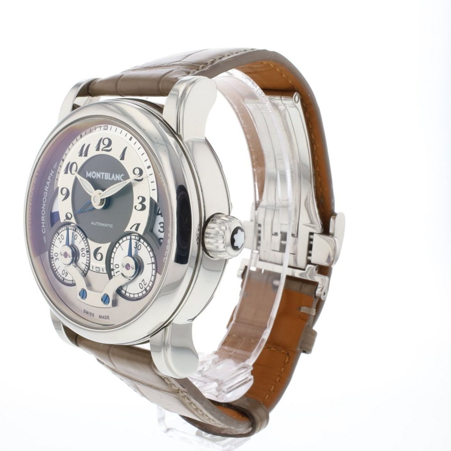 Montblanc Nicolas Rieussec 102337 (2012) - Grijs wijzerplaat 43mm Staal (2/6)