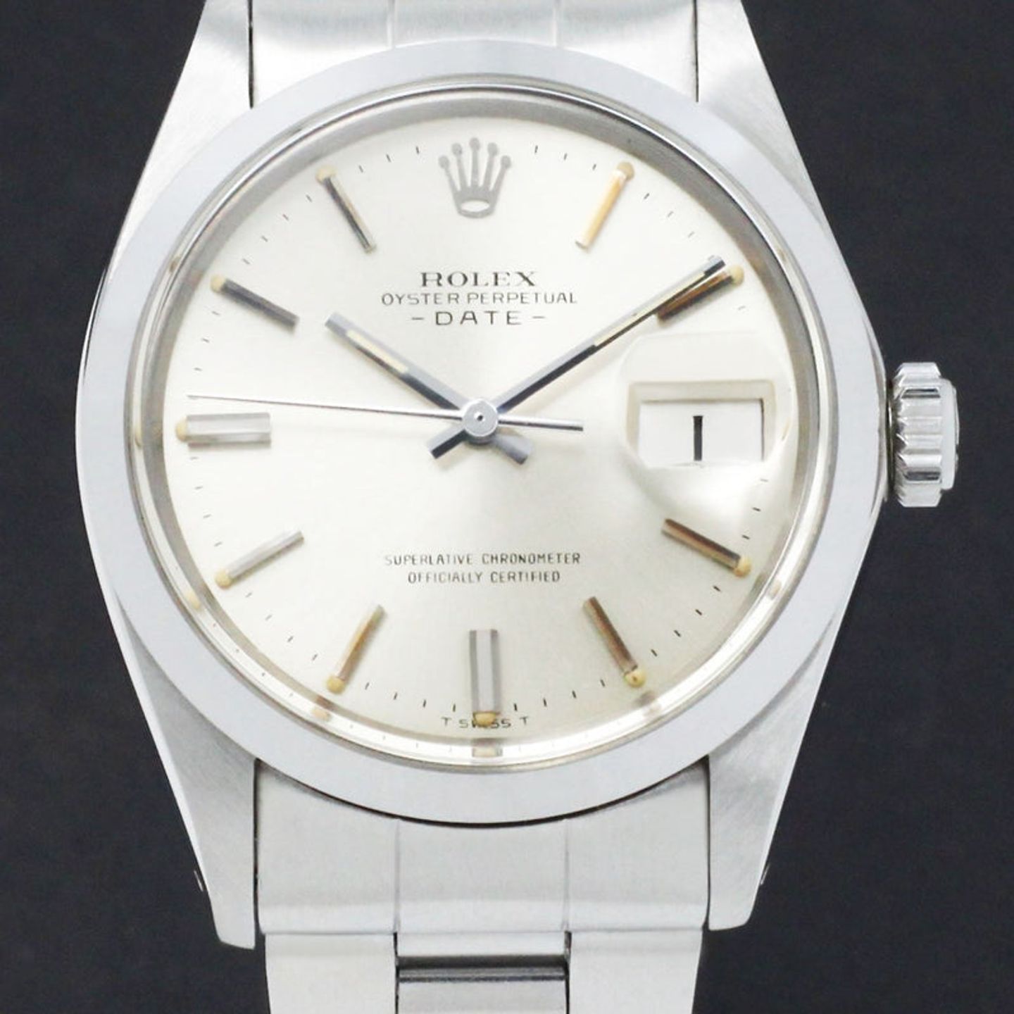 Rolex Oyster Perpetual Date 1500 (1971) - Silver dial 34 mm Steel case (1/7)