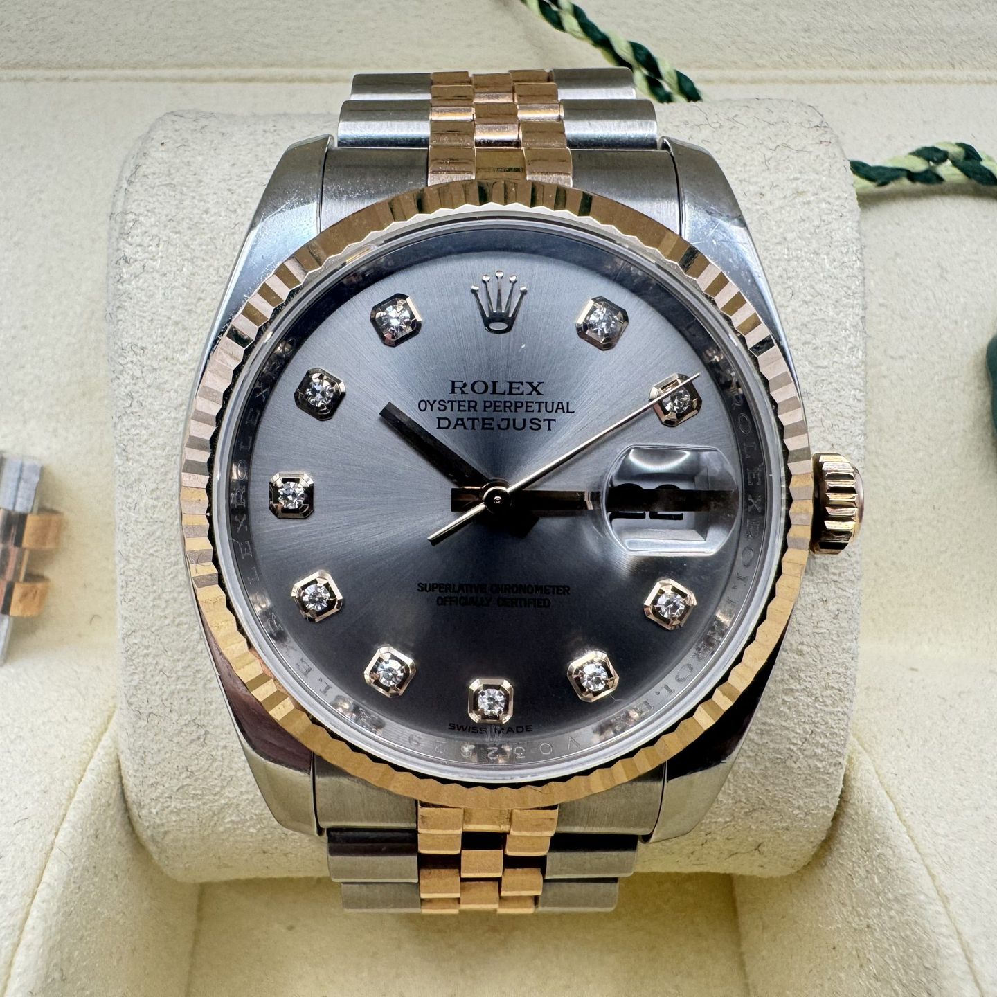 Rolex Datejust 36 116231 (2008) - Black dial 36 mm Steel case (1/8)