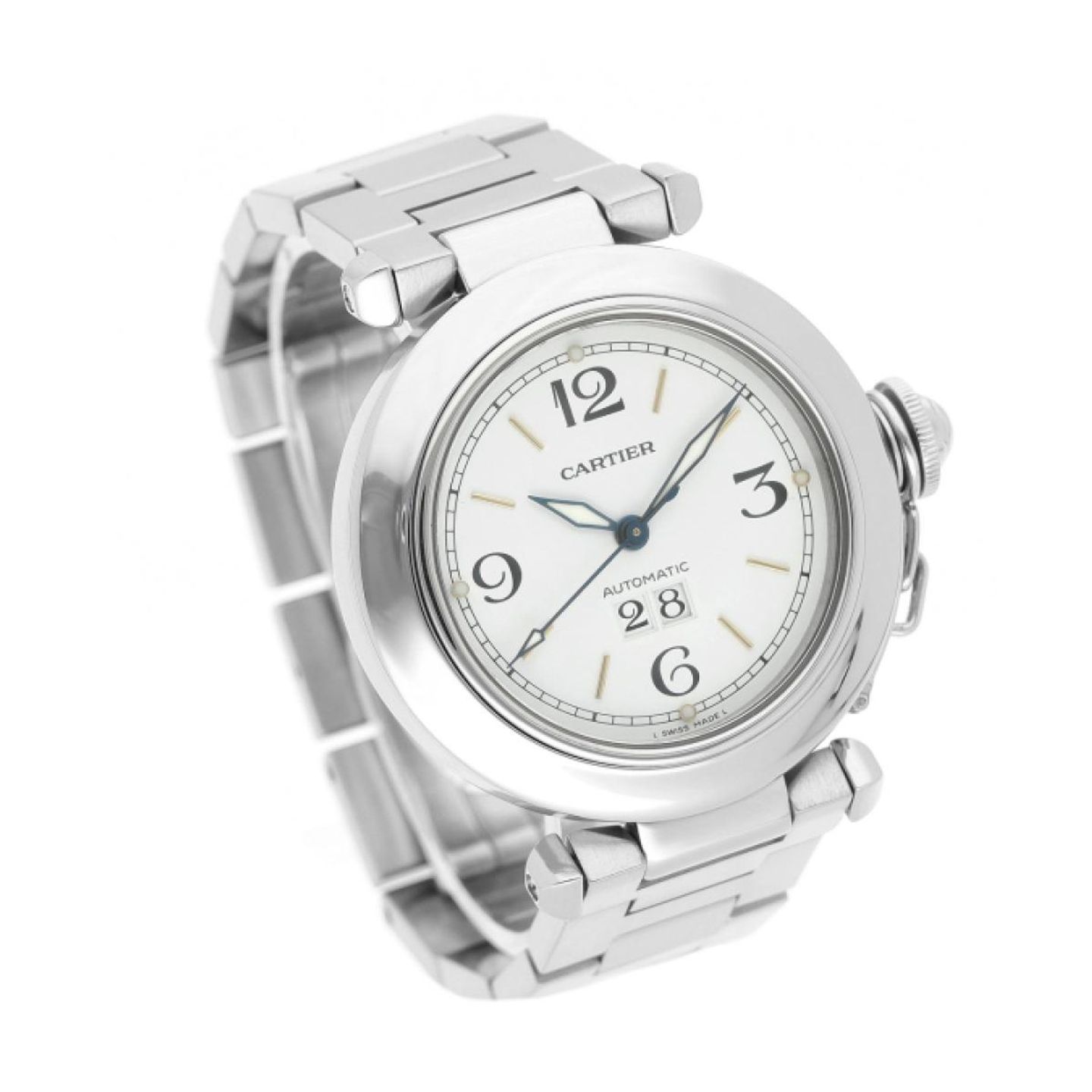 Cartier Pasha C 2475 (Unknown (random serial)) - 35 mm Steel case (3/4)