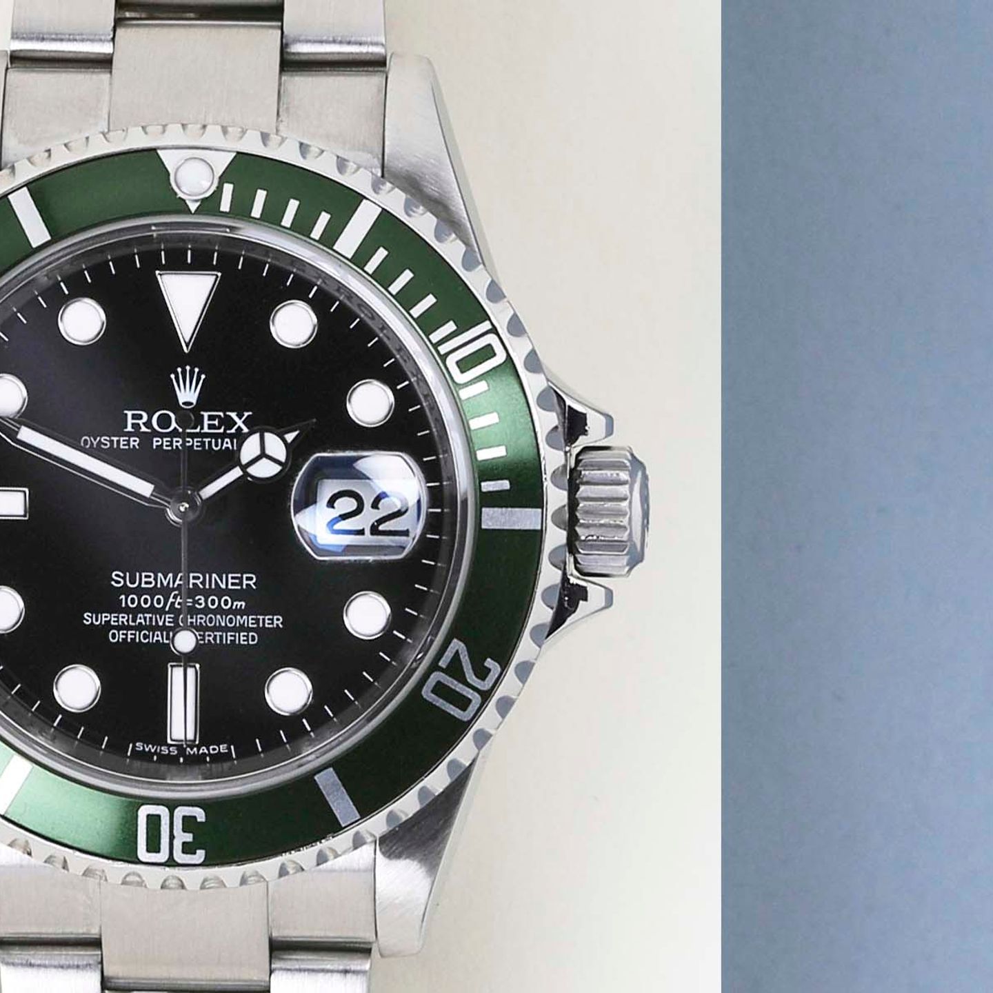 Rolex Submariner Date 16610LV (2010) - Zwart wijzerplaat 40mm Staal (5/8)