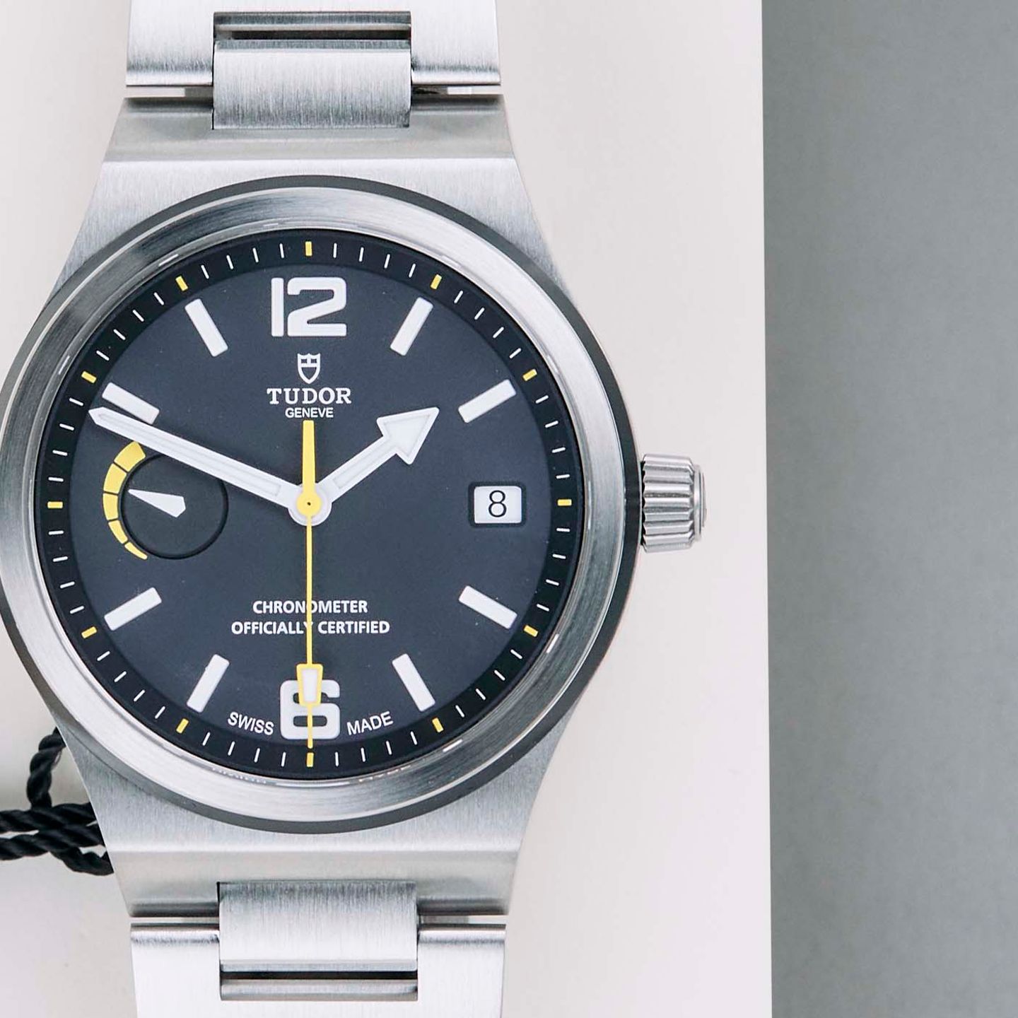 Tudor North Flag 91210N (2020) - Zwart wijzerplaat 40mm Staal (5/8)