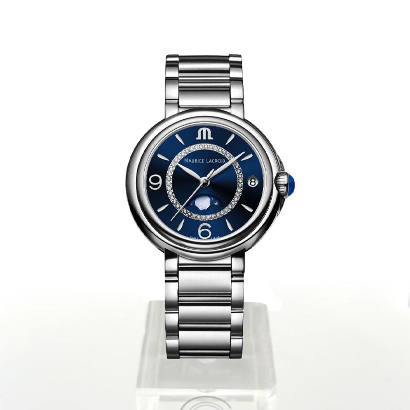 Maurice Lacroix Fiaba FA1084-SS002-420-1 (2024) - Blauw wijzerplaat 32mm Staal (2/2)