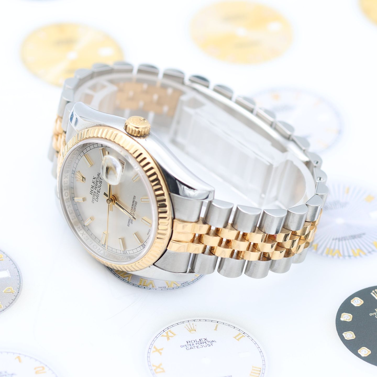 Rolex Datejust 36 116233 (Onbekend (willekeurig serienummer)) - Wit wijzerplaat 36mm Goud/Staal (7/8)