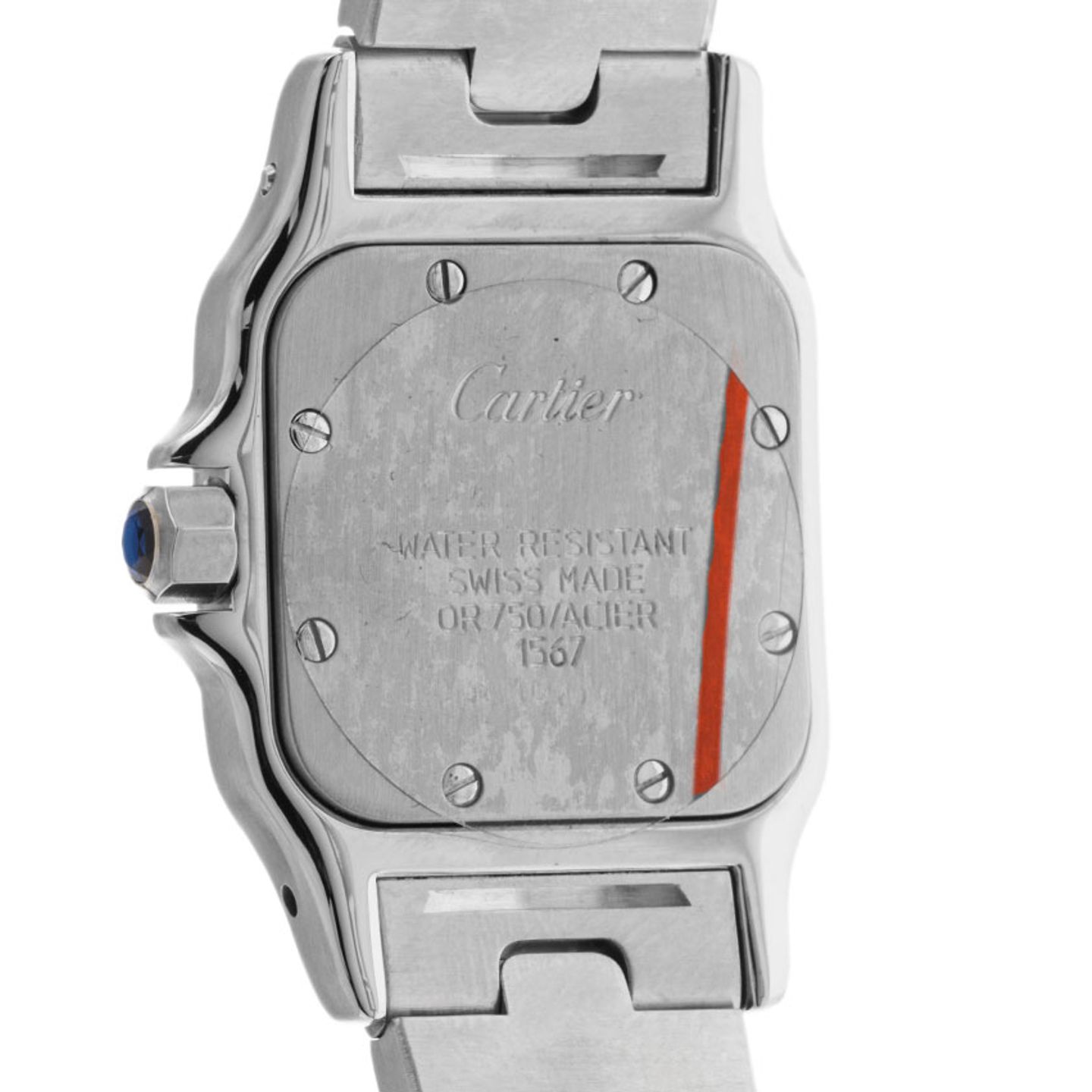Cartier Santos Galbée 1567 (1994) - 24mm Goud/Staal (6/8)