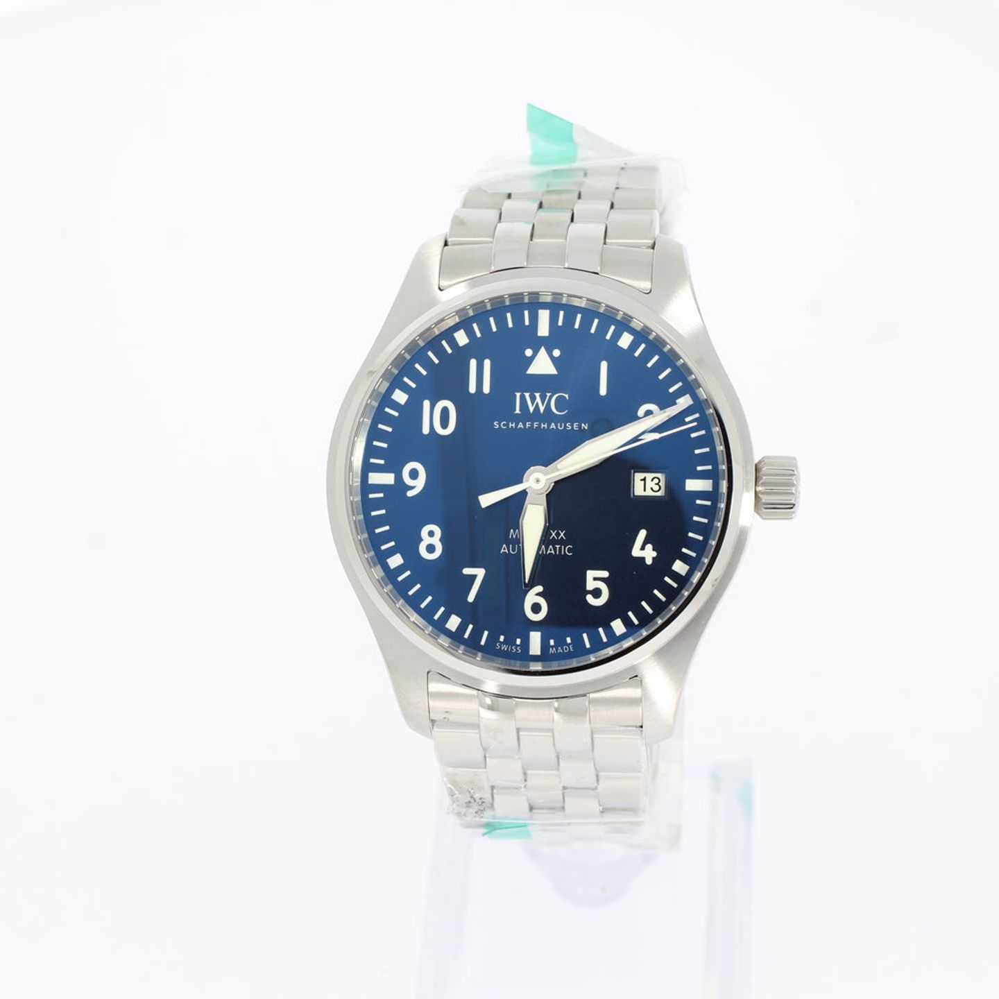 IWC Pilot Mark IW328204 (2024) - Blauw wijzerplaat 40mm Staal (1/4)