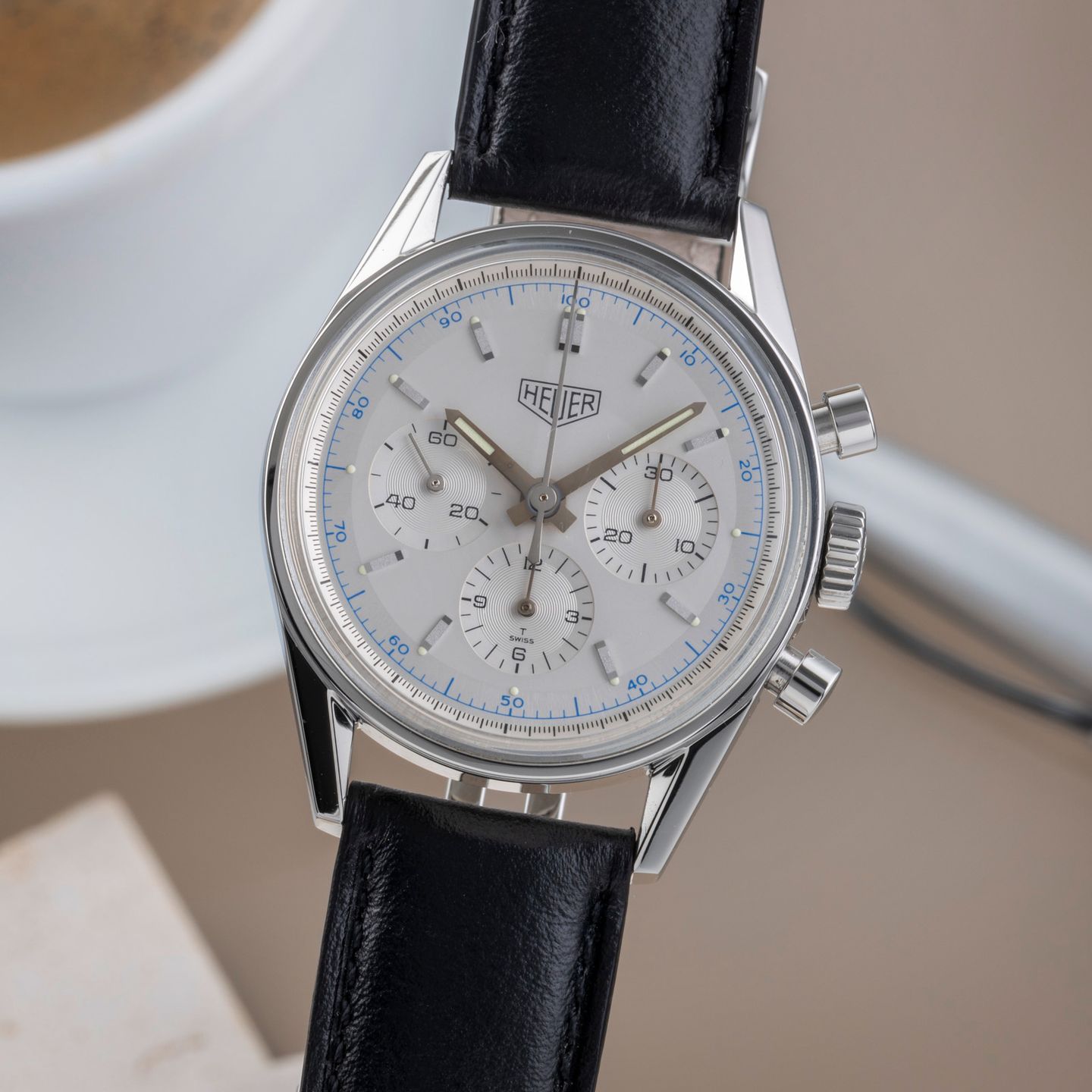 TAG Heuer Carrera Calibre HEUER 01 CAR201AA.BA0714 (Unknown (random serial)) - White dial 43 mm Steel case (3/8)