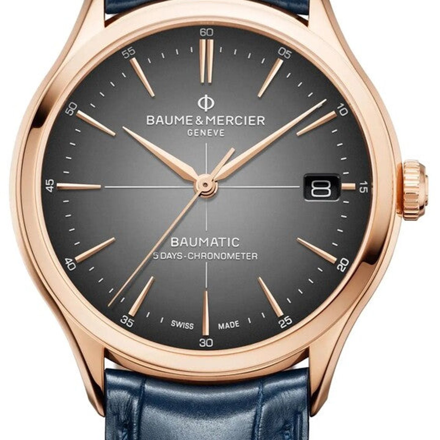 Baume & Mercier Clifton M0A10584 (2025) - Grey dial 39 mm Rose Gold case (1/1)