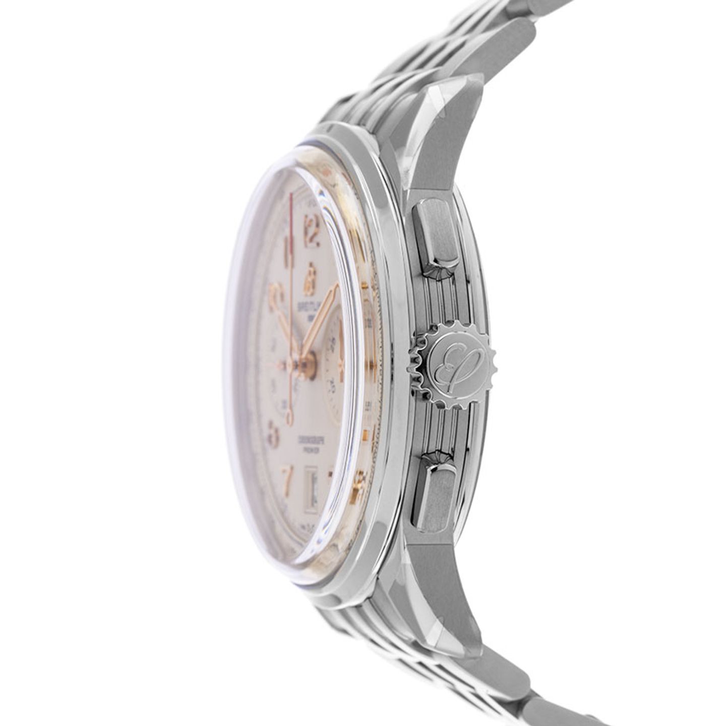 Breitling Premier AB0145211G1A1 (2023) - Yellow dial 42 mm Steel case (3/6)