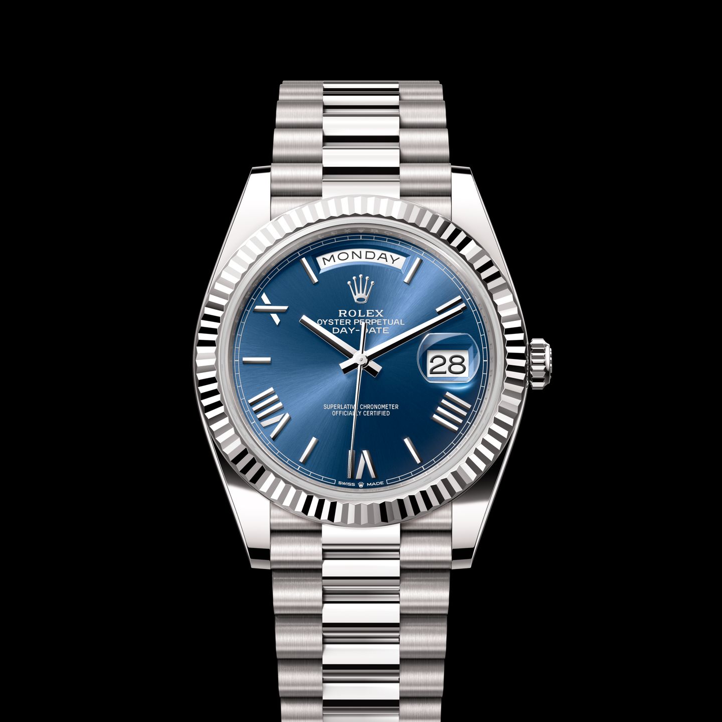 Rolex Day-Date 40 228239 (2023) - Blue dial 40 mm White Gold case (1/1)