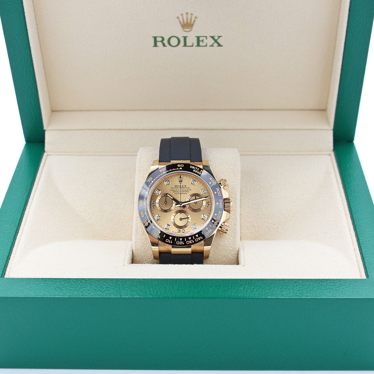 Rolex Daytona 116518LN (Unknown (random serial)) - Champagne dial 40 mm Yellow Gold case (2/8)