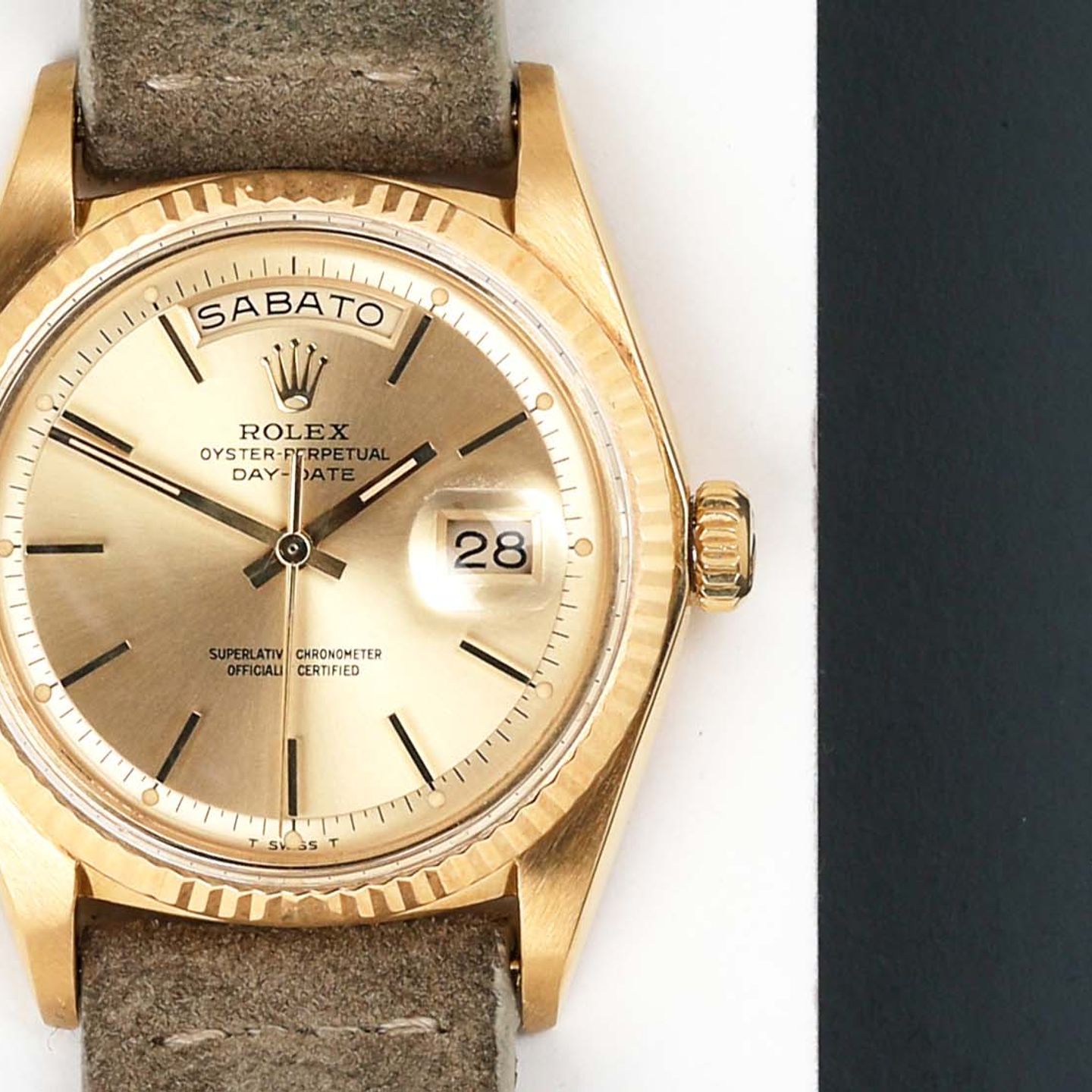 Rolex Day-Date 1803 (1976) - Gold dial 36 mm Yellow Gold case (5/8)