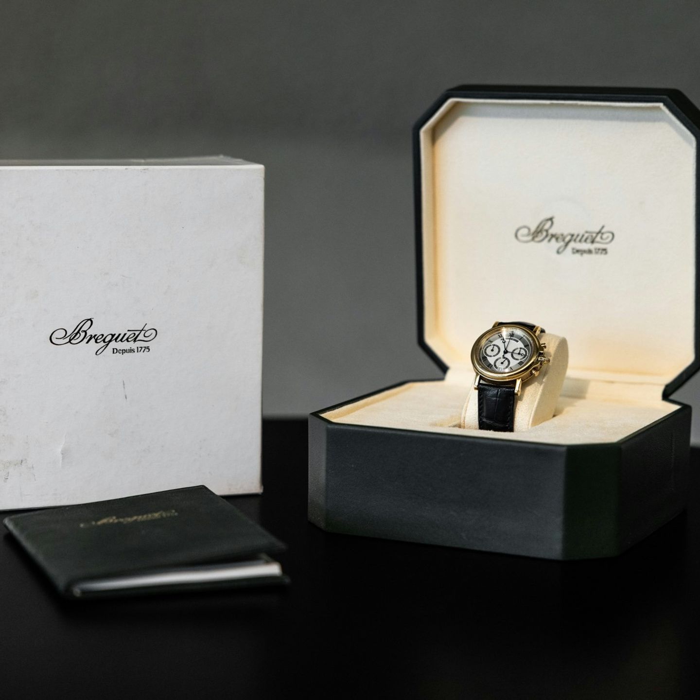 Breguet Marine Breguet marine chronograph (1998) - White dial 36 mm Yellow Gold case (7/8)