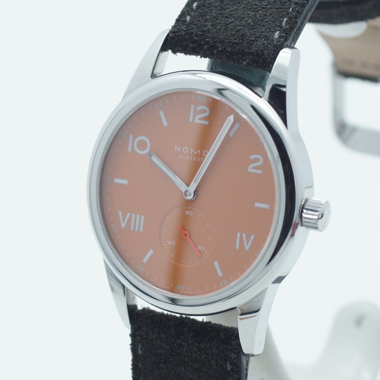 NOMOS Club Campus 729 (2022) - Oranje wijzerplaat 39mm Staal (5/8)