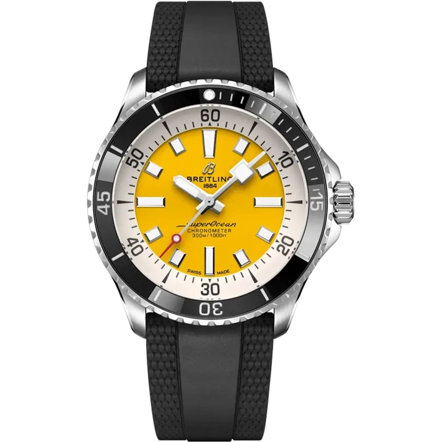 Breitling Superocean 42 A17375211I1S1 (2022) - Geel wijzerplaat 42mm Staal (1/1)