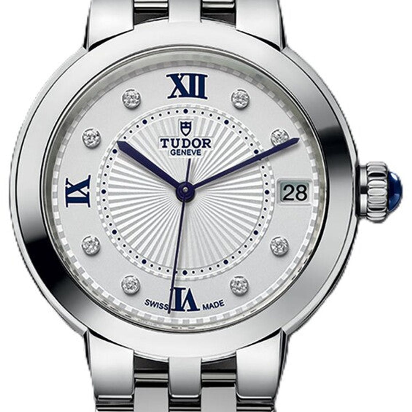 Tudor Clair de Rose 35800 (2026) - Zilver wijzerplaat 34mm Staal (1/1)