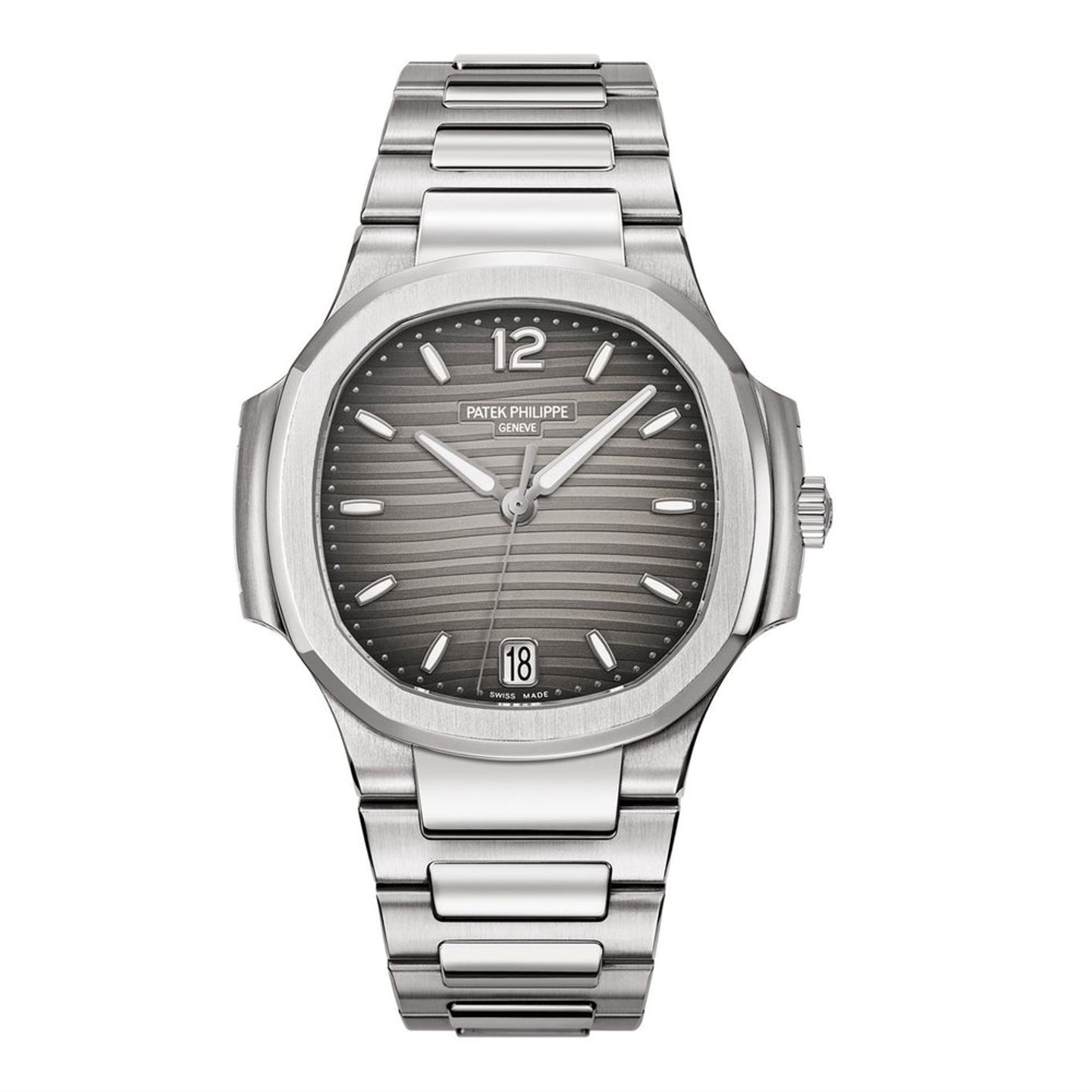 Patek Philippe Nautilus 7118/1A-011 (2025) - Grijs wijzerplaat 35mm Staal (1/1)