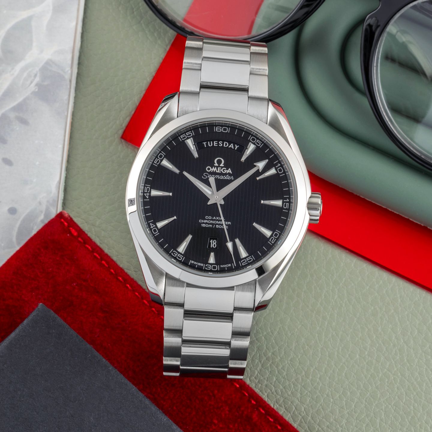 Omega Seamaster Aqua Terra 231.10.42.22.01.001 (Onbekend (willekeurig serienummer)) - Zwart wijzerplaat 42mm Staal (1/8)