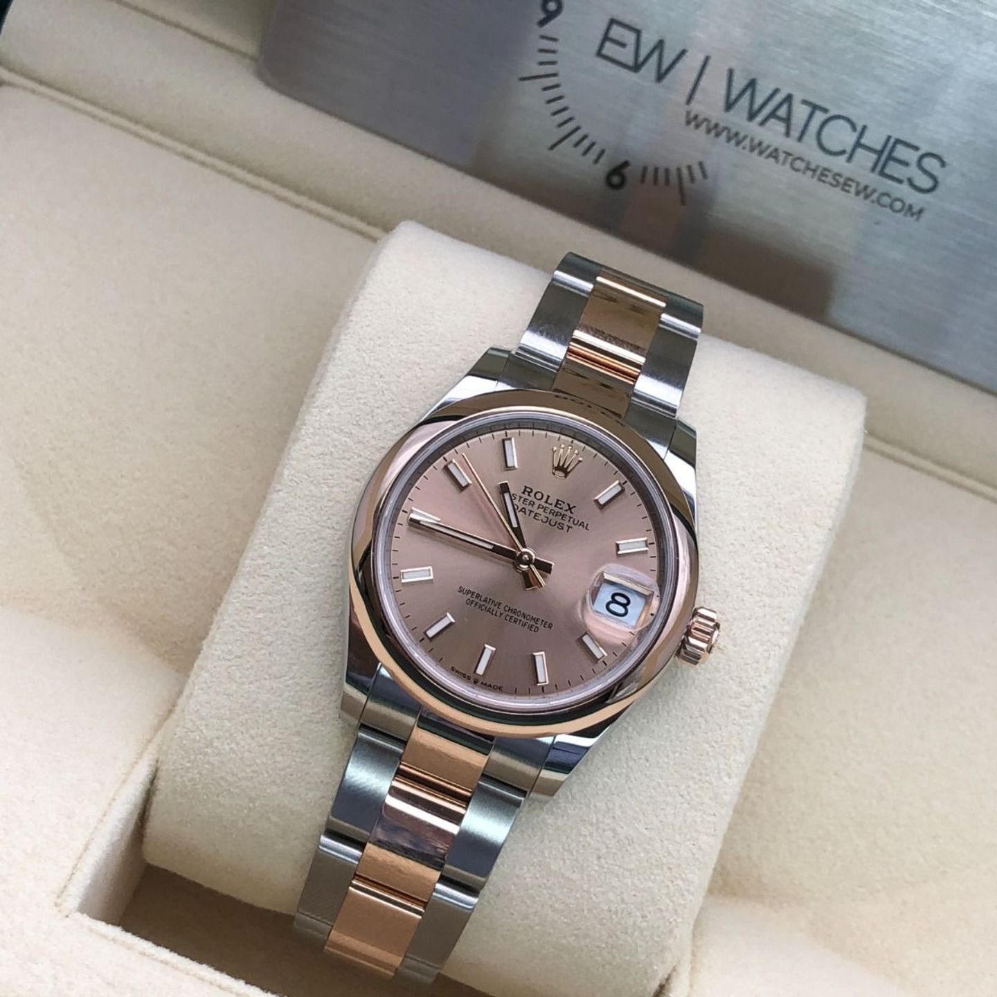 Rolex Datejust 31 278241 (2022) - Goud wijzerplaat 31mm Staal (5/8)