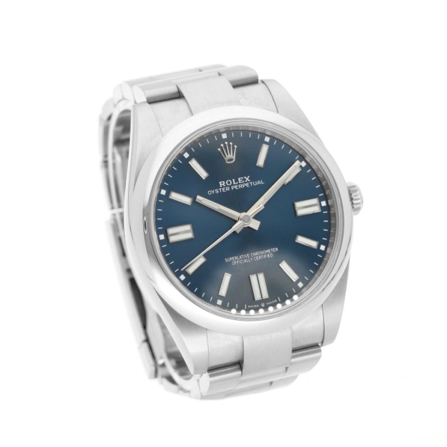 Rolex Oyster Perpetual 41 124300 (2023) - Blue dial 41 mm Steel case (3/5)