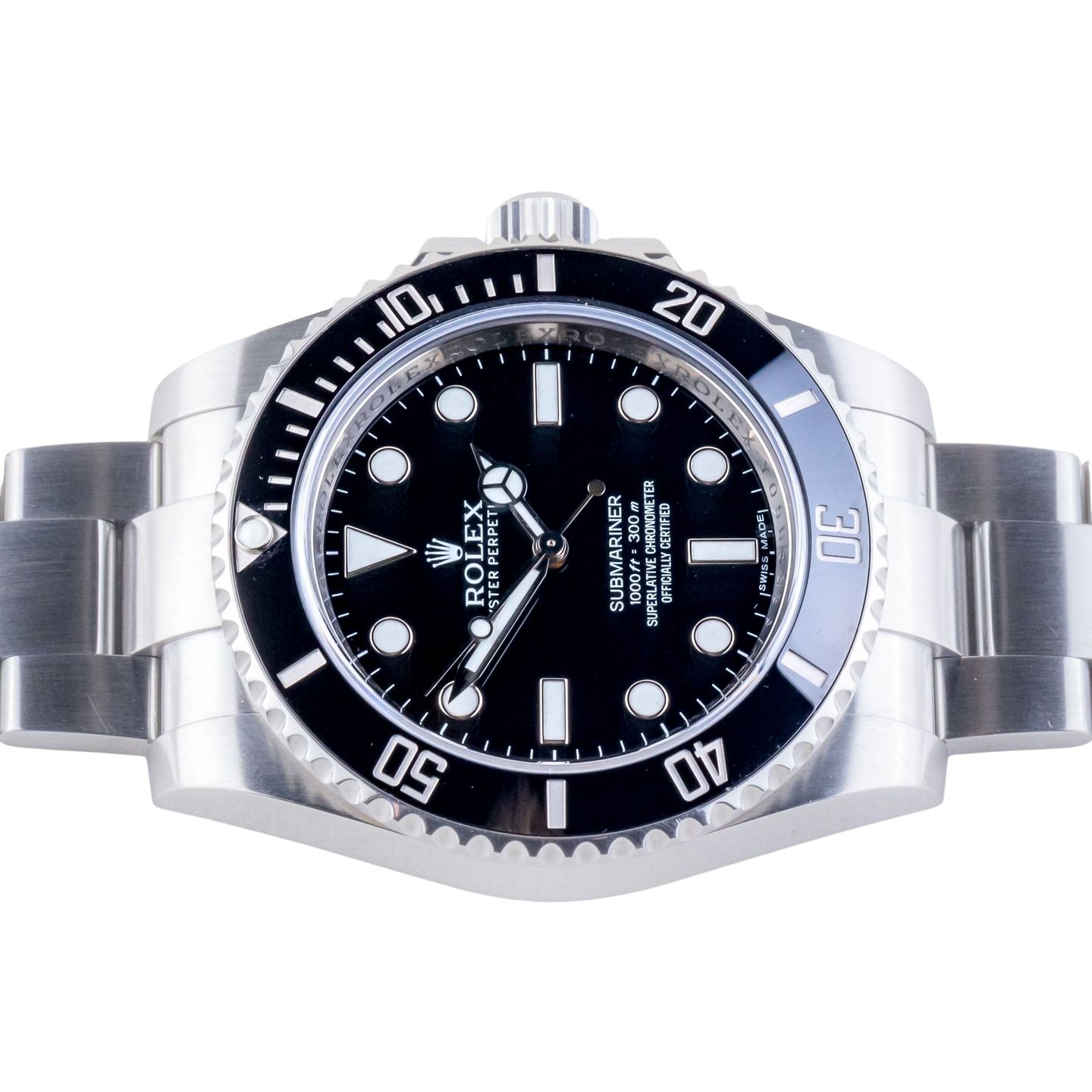 Rolex Submariner No Date 114060 (2015) - Black dial 40 mm Steel case (5/8)