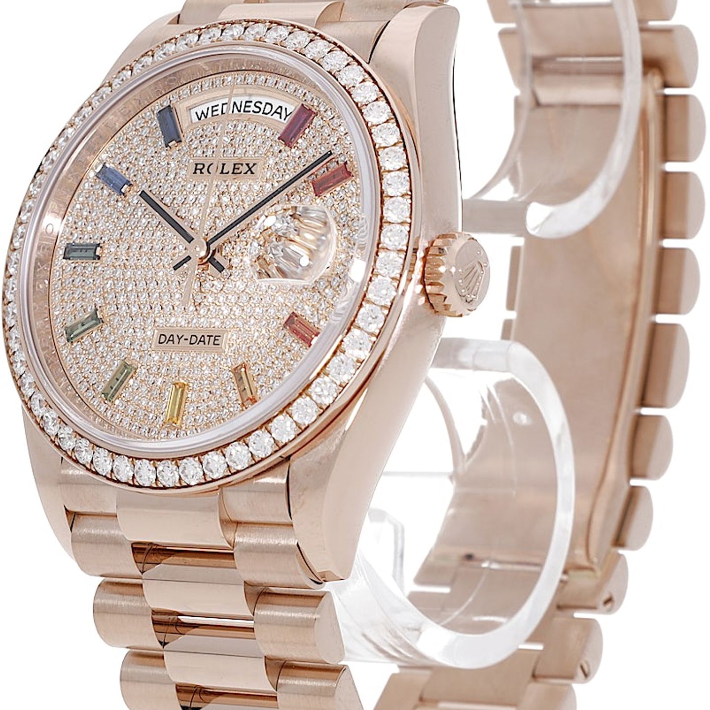 Rolex Day-Date 36 128345RBR (2025) - 36mm Roségoud (3/5)